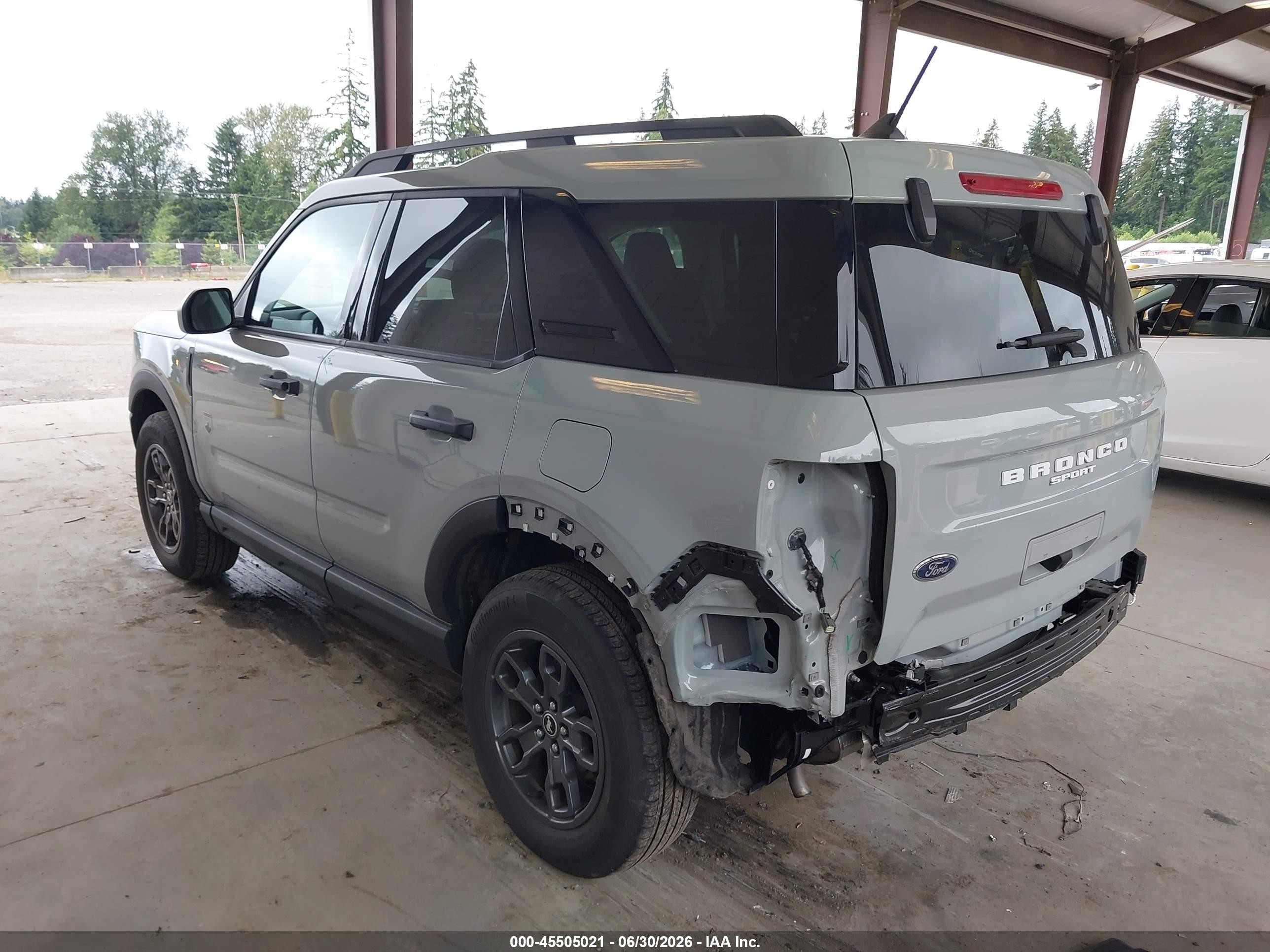 2023 Ford Bronco Sport VIN 3FMCR9B66PRE21896 IAAI salvage auction — Rear End, Bill Of Sale (Washington), sold $8,900 on 2026-07-11 (photo 3)