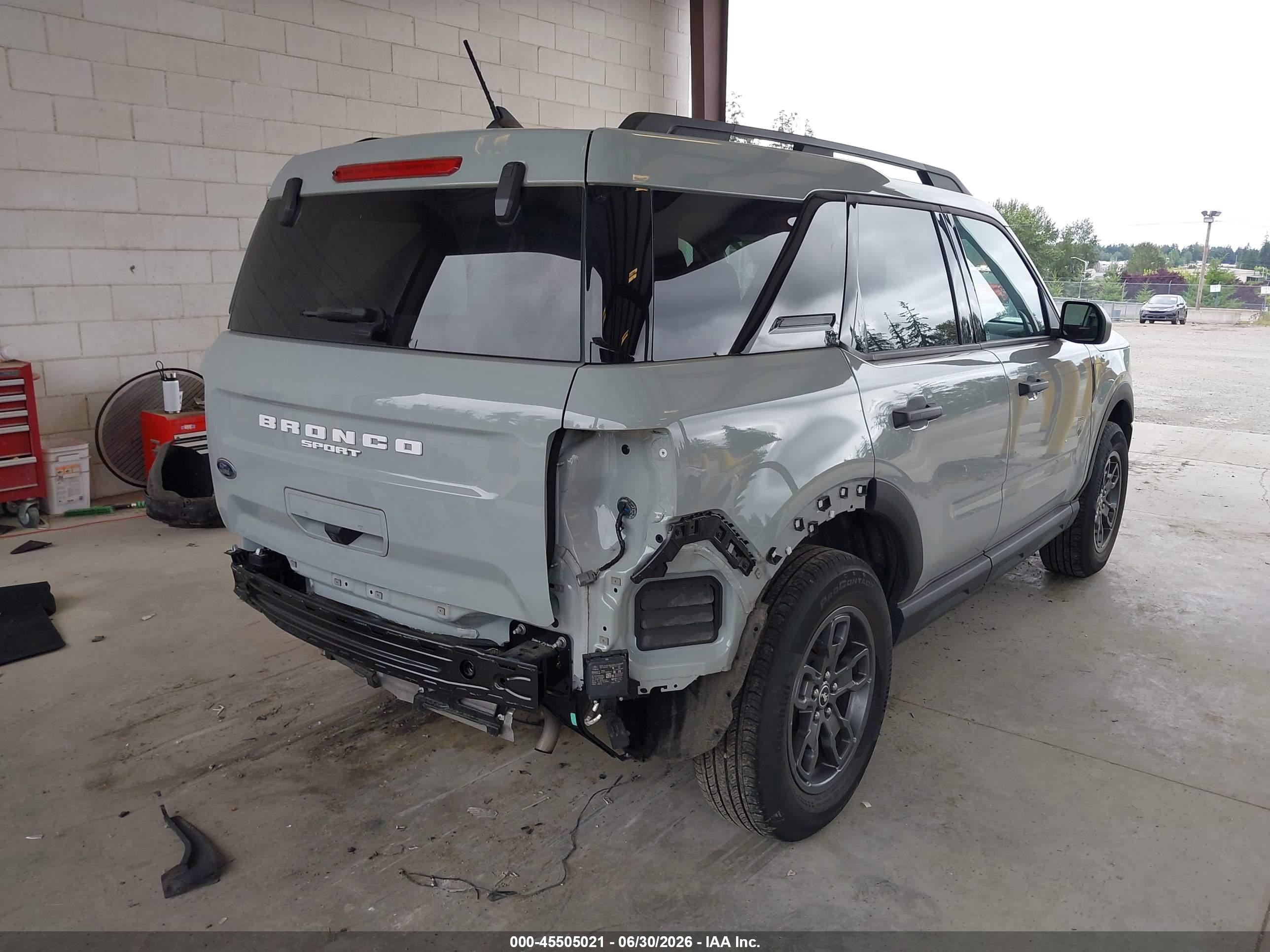 2023 Ford Bronco Sport VIN 3FMCR9B66PRE21896 IAAI salvage auction — Rear End, Bill Of Sale (Washington), sold $8,900 on 2026-07-11 (photo 4)