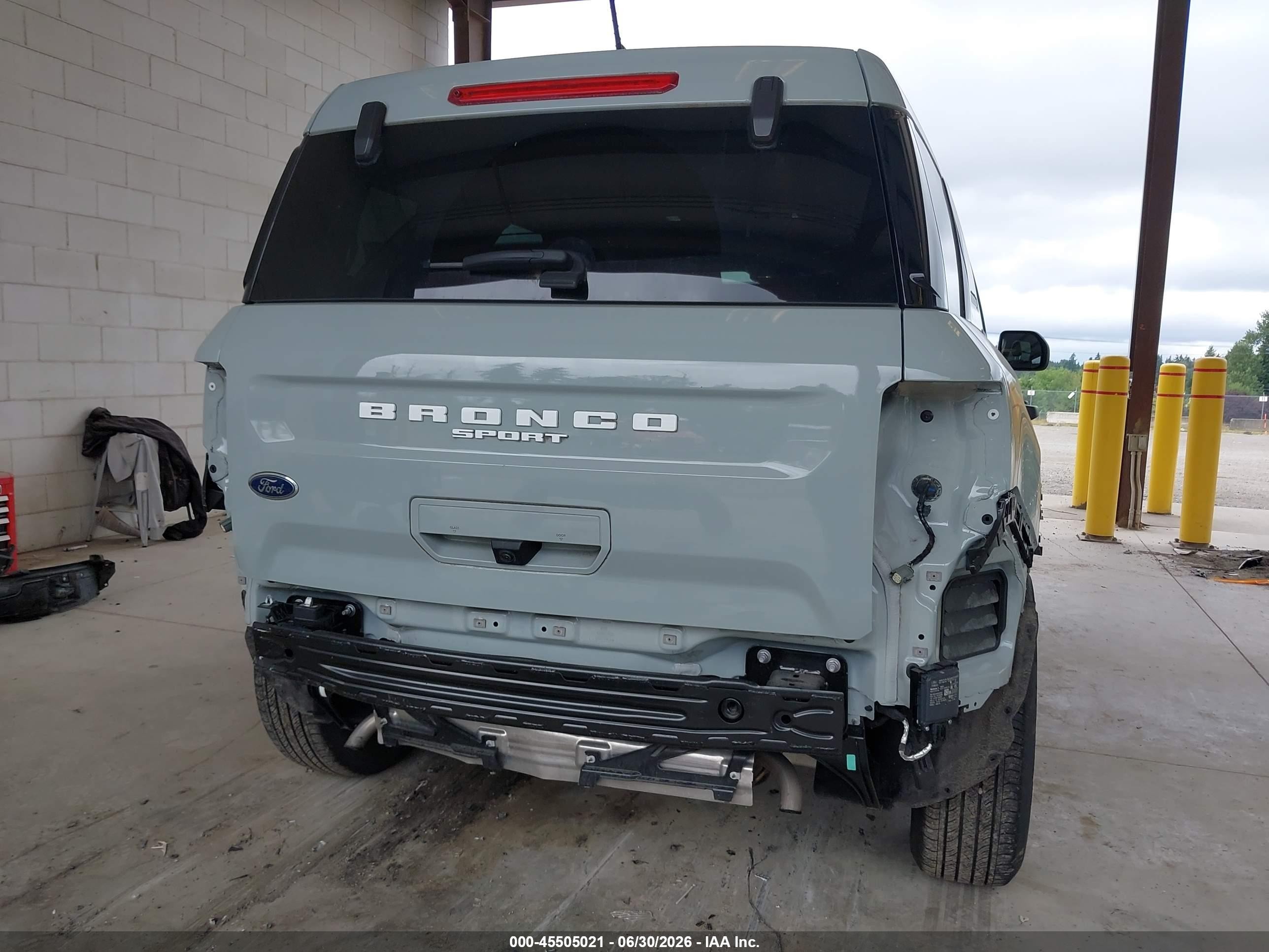 2023 Ford Bronco Sport VIN 3FMCR9B66PRE21896 IAAI salvage auction — Rear End, Bill Of Sale (Washington), sold $8,900 on 2026-07-11 (photo 6)
