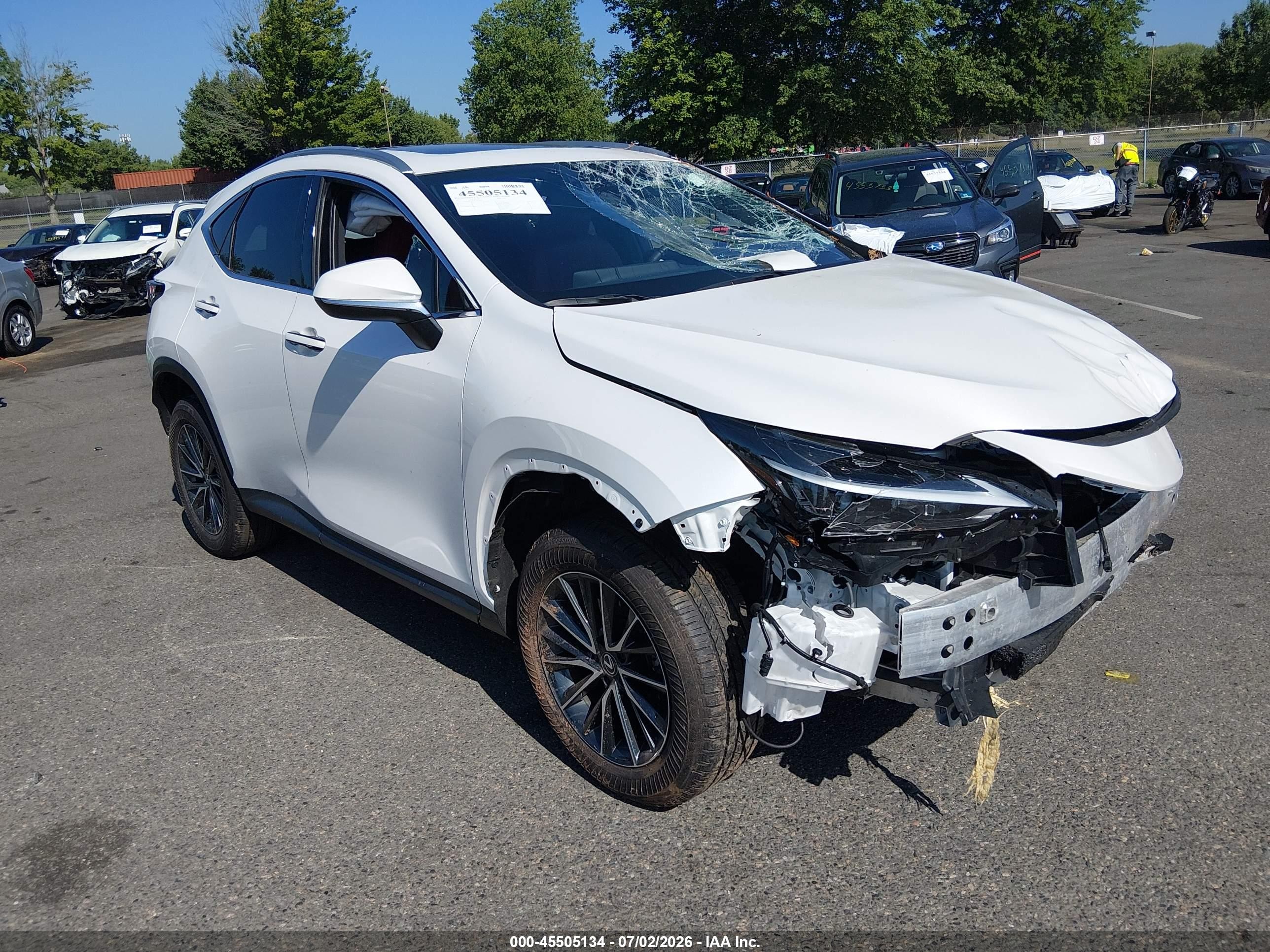 2025 Lexus NX 350 VIN 2T2GGCEZ0SC087938 — IAAI salvage auction photo