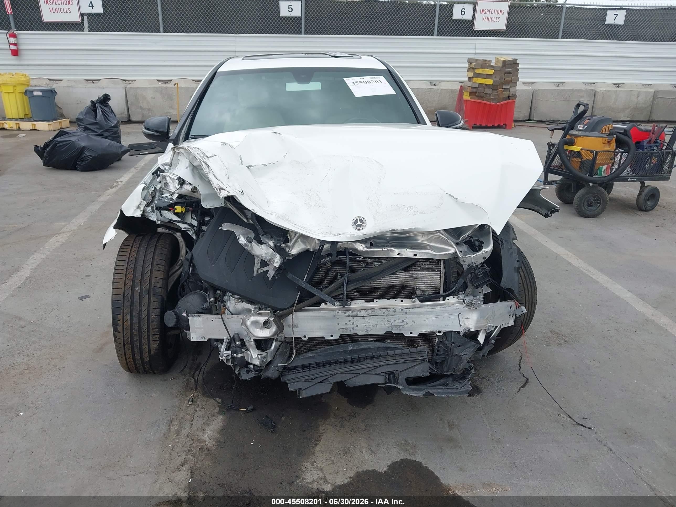 2020 Mercedes-Benz C-Class VIN 55SWF8DB6LU323122 IAAI salvage auction — Front End, Salvage (California), sold $3,000 on 2026-09-27 (photo 6)