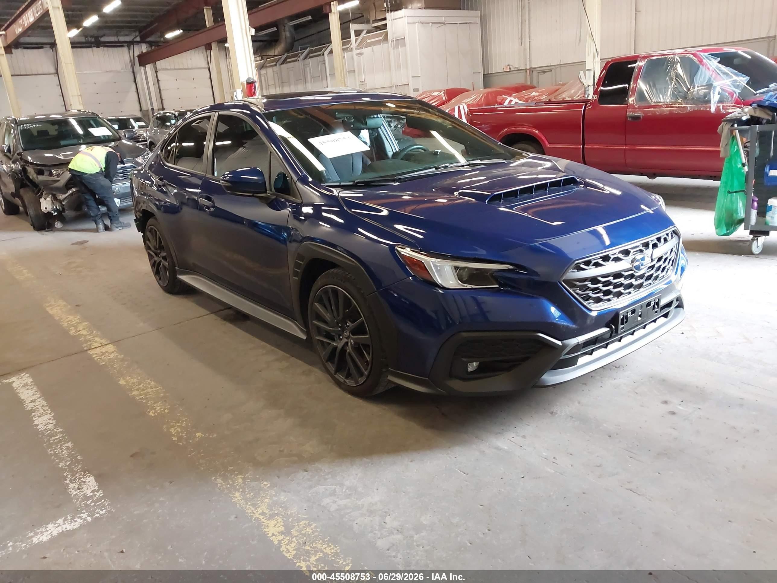 2022 Subaru WRX VIN JF1VBAN68N8005402 — IAAI salvage auction photo