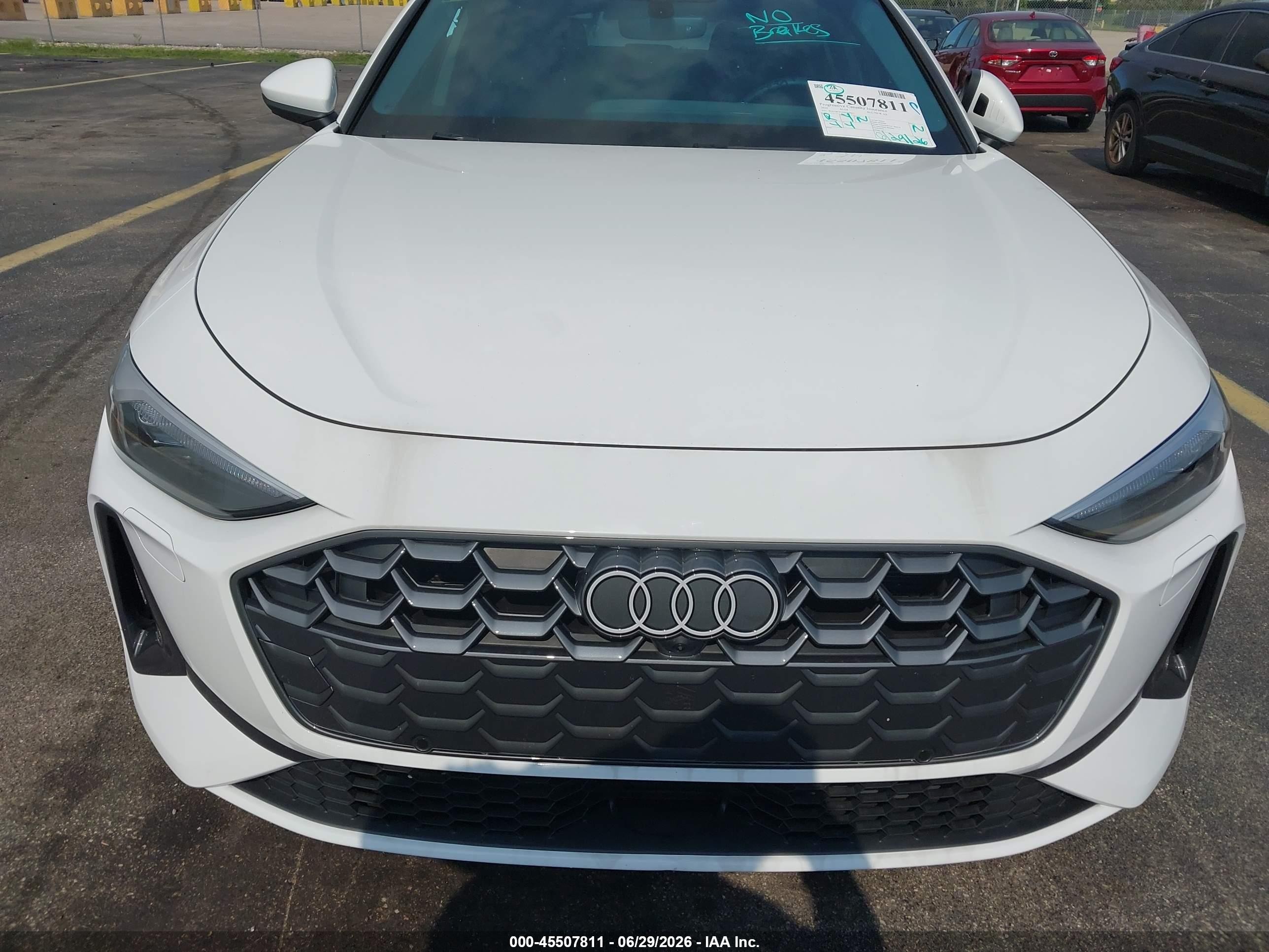 2025 Audi All-new A5 VIN WAU1BCFUXSN078413 IAAI salvage auction — Undercarriage, Certificate Of Destruction (Florida), sold $16,900 on 2026-09-11 (photo 6)