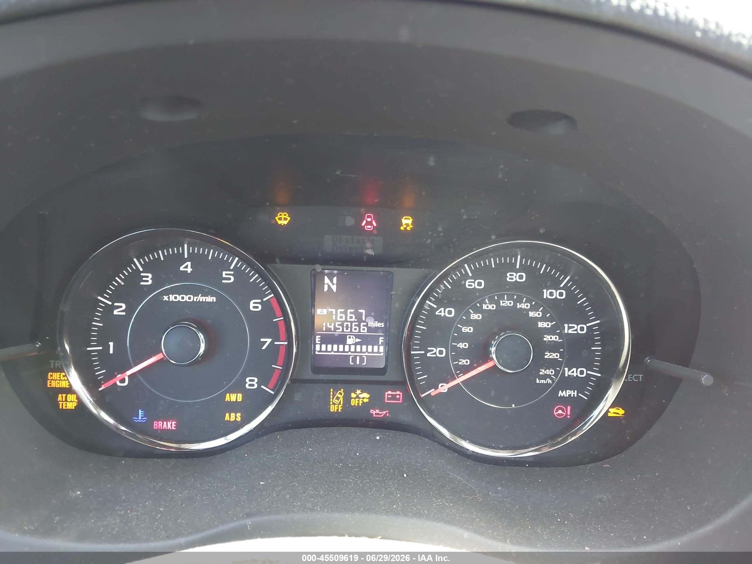 2015 Subaru Forester VIN JF2SJGWC7FH461532 IAAI salvage auction — Normal Wear, Clear - Dealer Only (California), sold $400 on 2026-07-09 (photo 7)