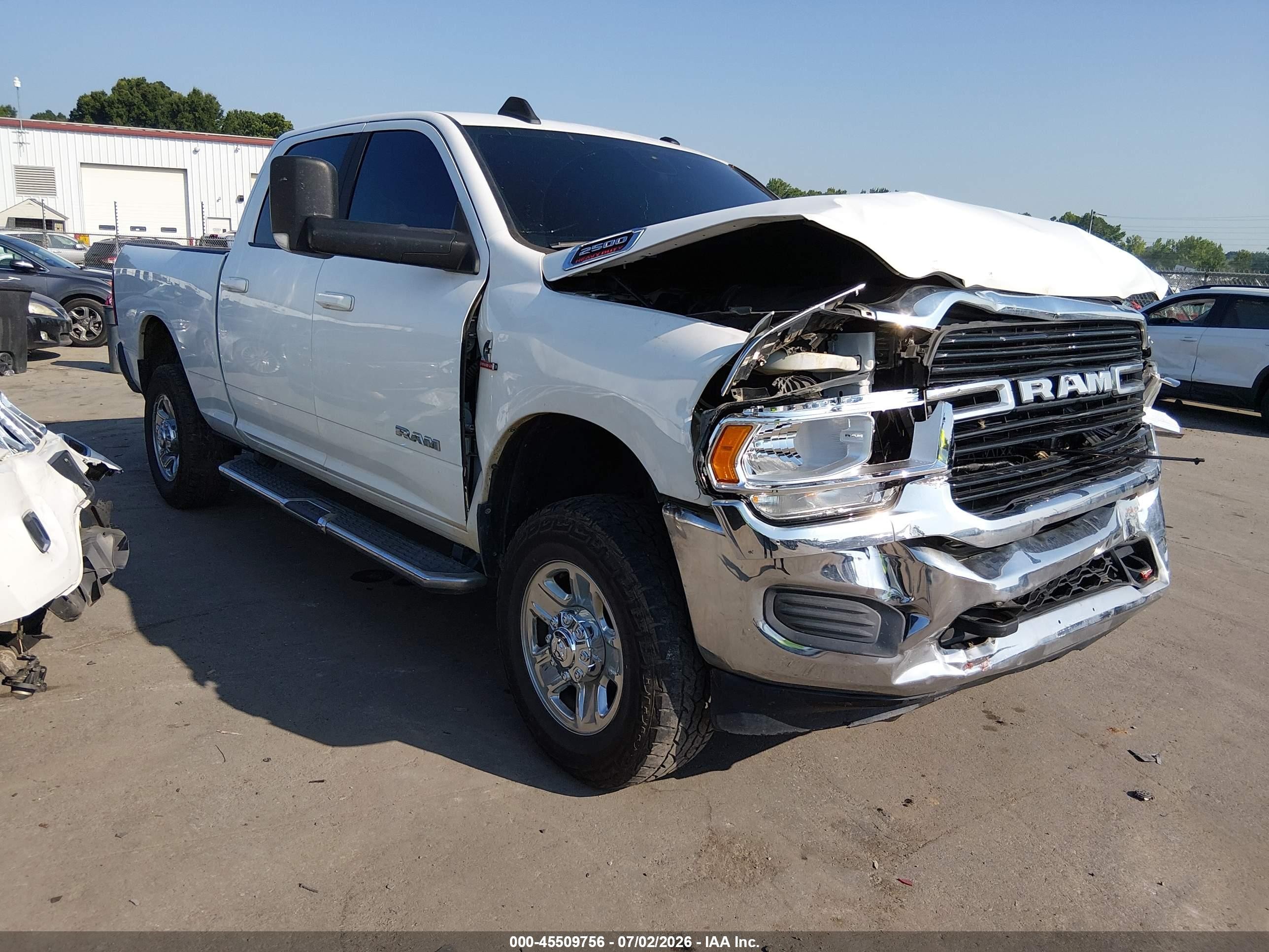 2021 Ram 2500 VIN 3C6UR5DL5MG555270 — IAAI salvage auction photo