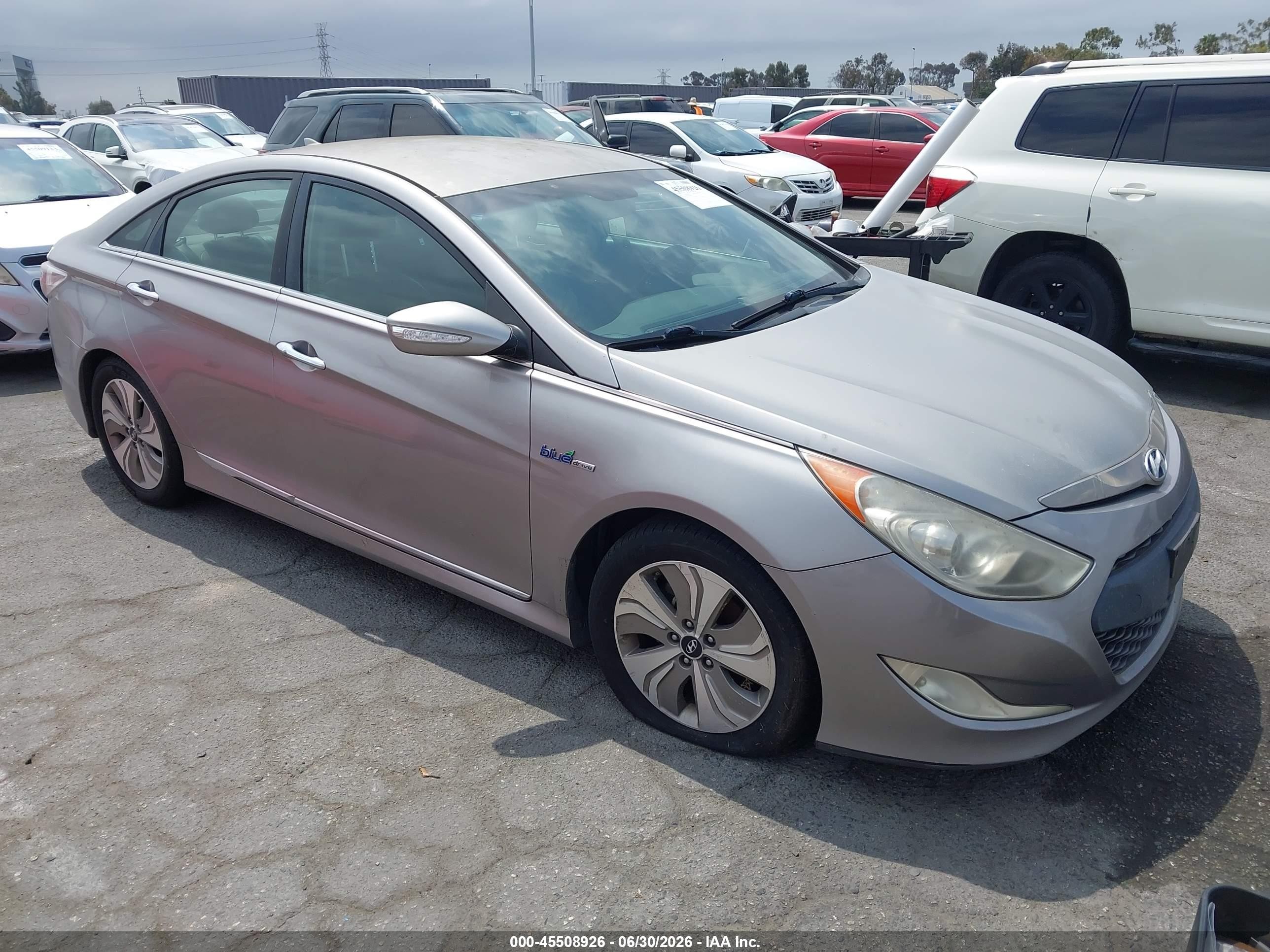 2013 Hyundai Sonata Hybrid VIN KMHEC4A41DA095251 IAAI salvage auction — Normal Wear, Clear - Dealer Only (California), sold $600 on 2026-07-09 (photo 1)