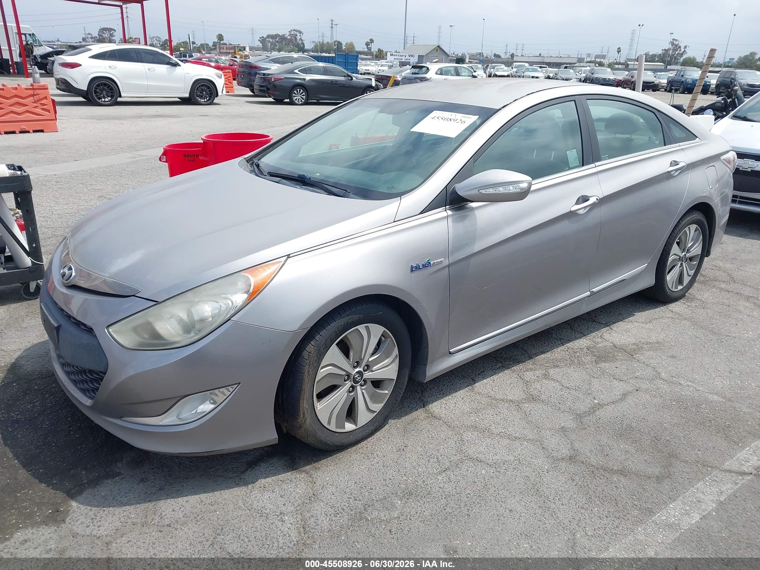 2013 Hyundai Sonata Hybrid VIN KMHEC4A41DA095251 IAAI salvage auction — Normal Wear, Clear - Dealer Only (California), sold $600 on 2026-07-09 (photo 2)