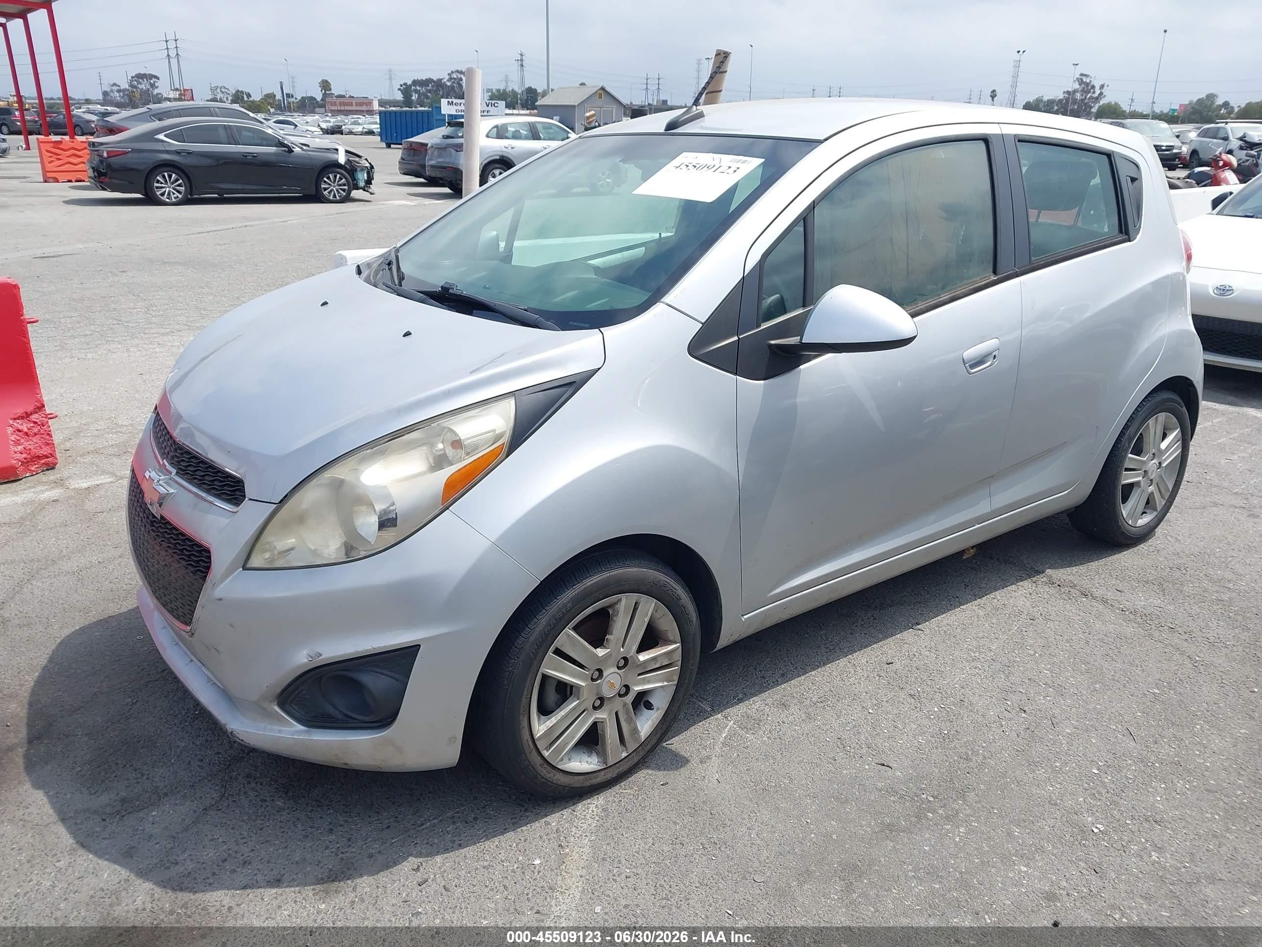 2014 Chevrolet Spark VIN KL8CD6S92EC552940 IAAI salvage auction — Normal Wear, Clear - Dealer Only (California), sold $1,050 on 2026-07-06 (photo 2)