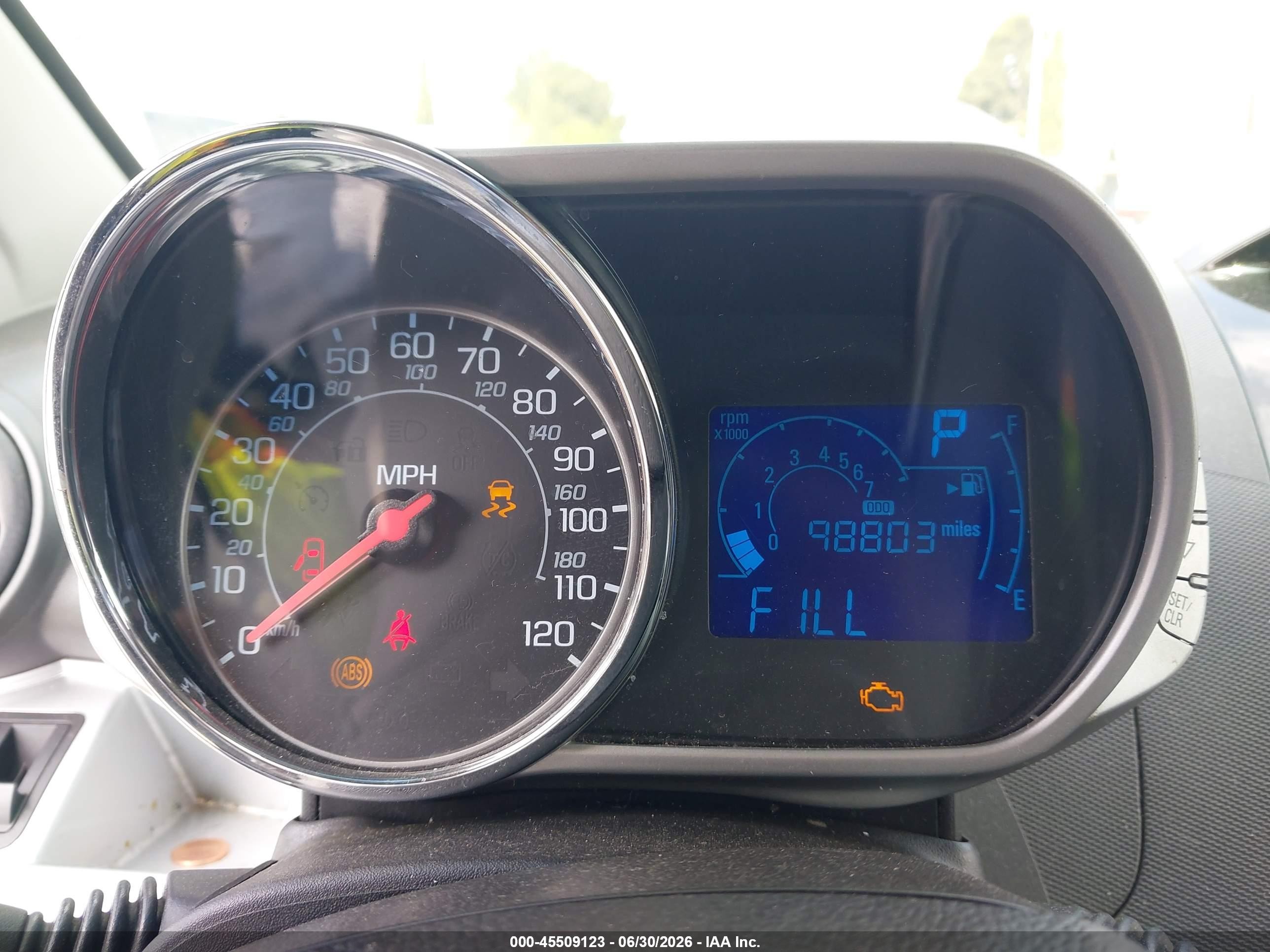 2014 Chevrolet Spark VIN KL8CD6S92EC552940 IAAI salvage auction — Normal Wear, Clear - Dealer Only (California), sold $1,050 on 2026-07-06 (photo 7)