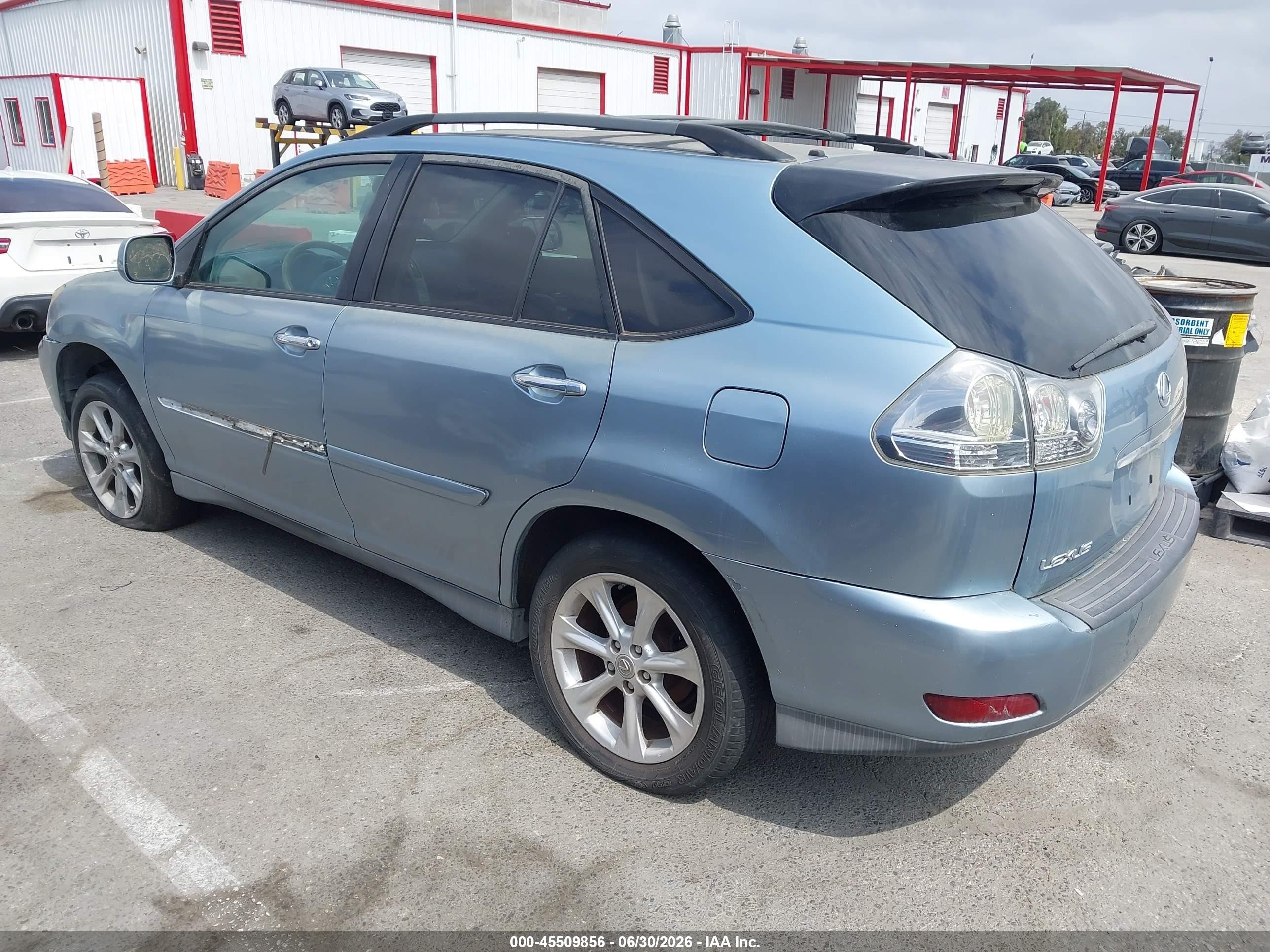 2008 Lexus RX 350 VIN 2T2GK31U68C032606 IAAI salvage auction — Normal Wear, Clear - Dealer Only (California), sold $500 on 2026-07-02 (photo 3)