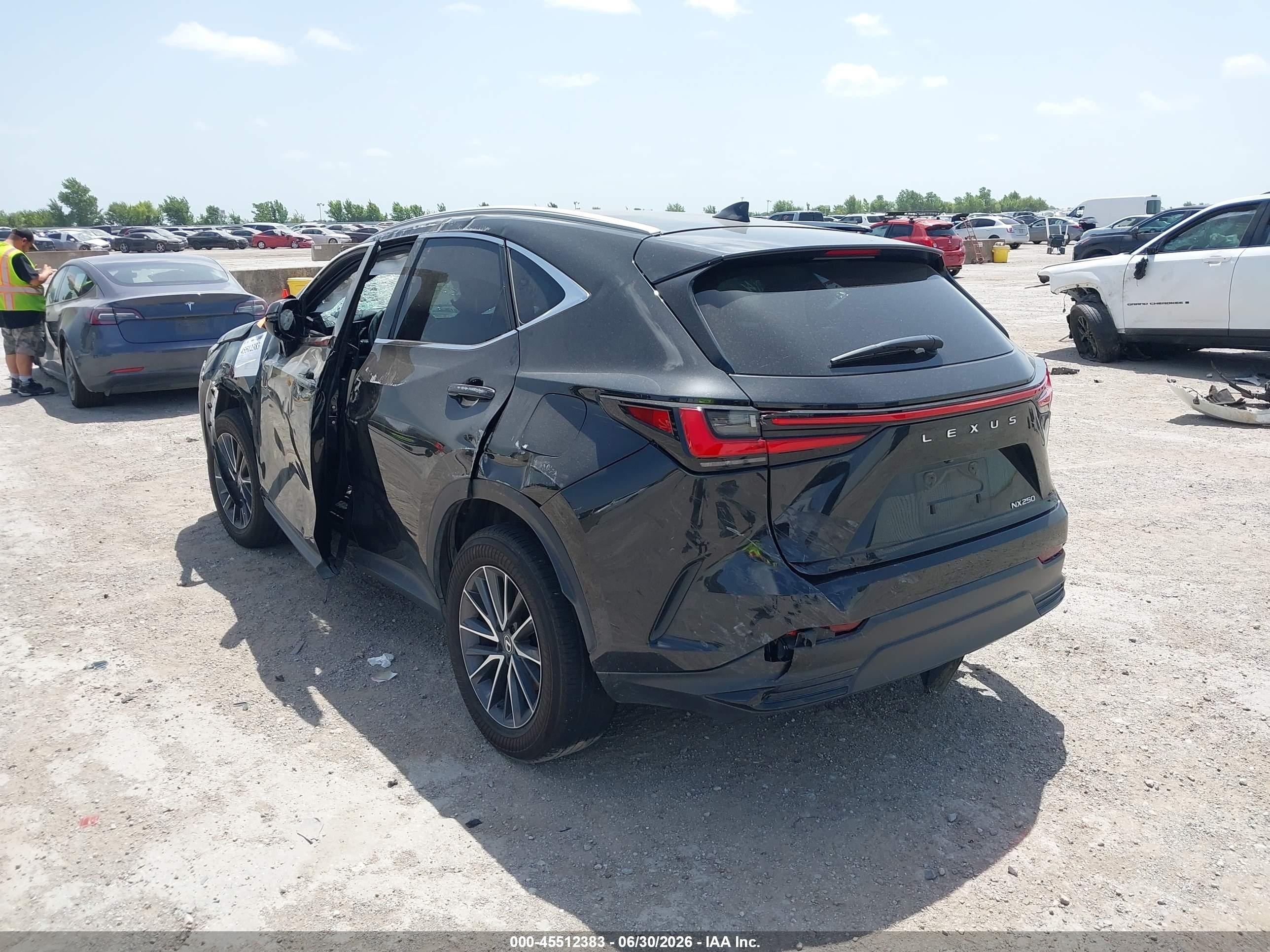 2024 Lexus Nx VIN 2T2GDCAZ7RC006300 IAAI salvage auction — All Over, Salvage (Texas), sold $6,400 on 2026-08-26 (photo 3)