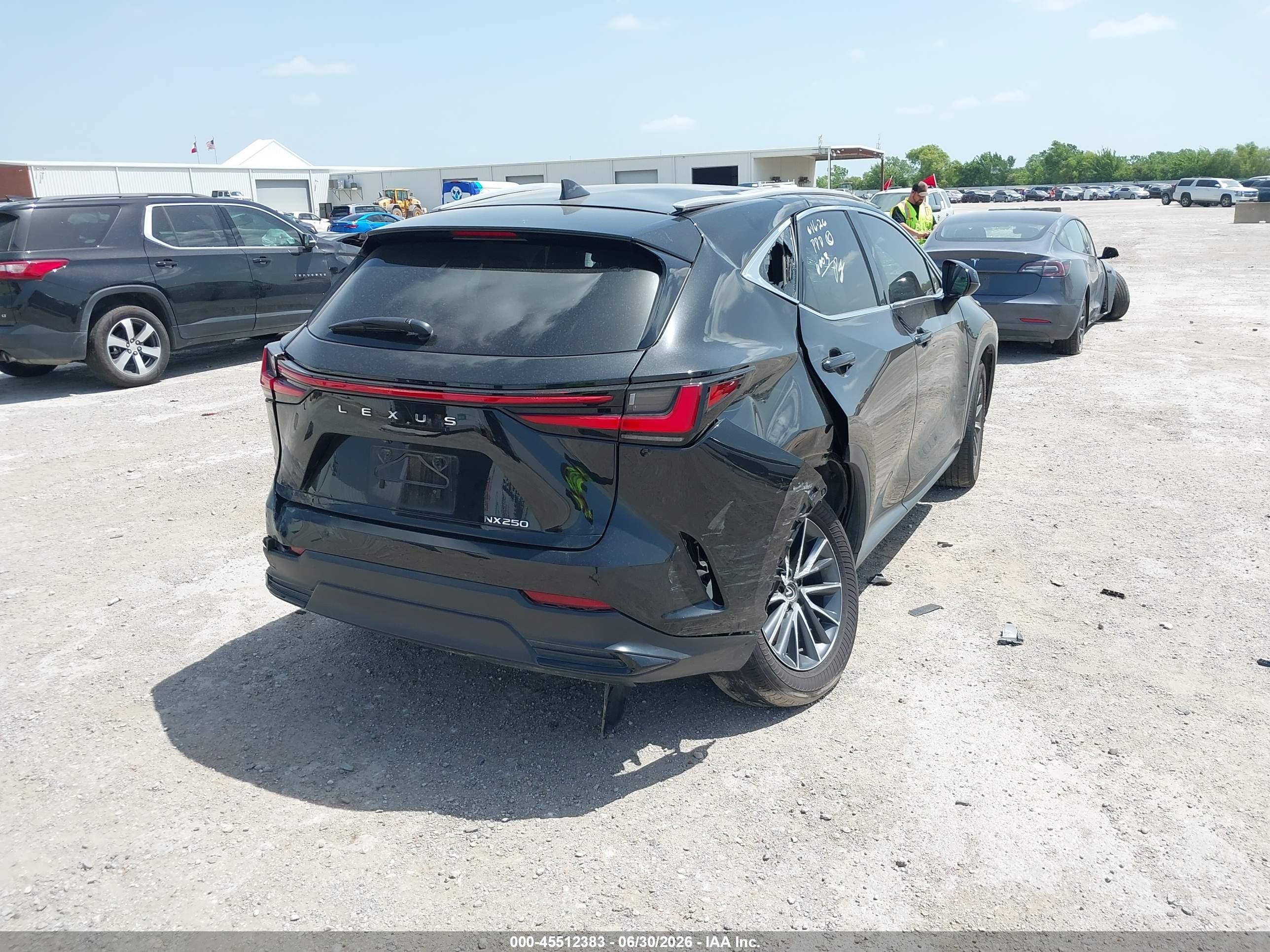 2024 Lexus Nx VIN 2T2GDCAZ7RC006300 IAAI salvage auction — All Over, Salvage (Texas), sold $6,400 on 2026-08-26 (photo 4)