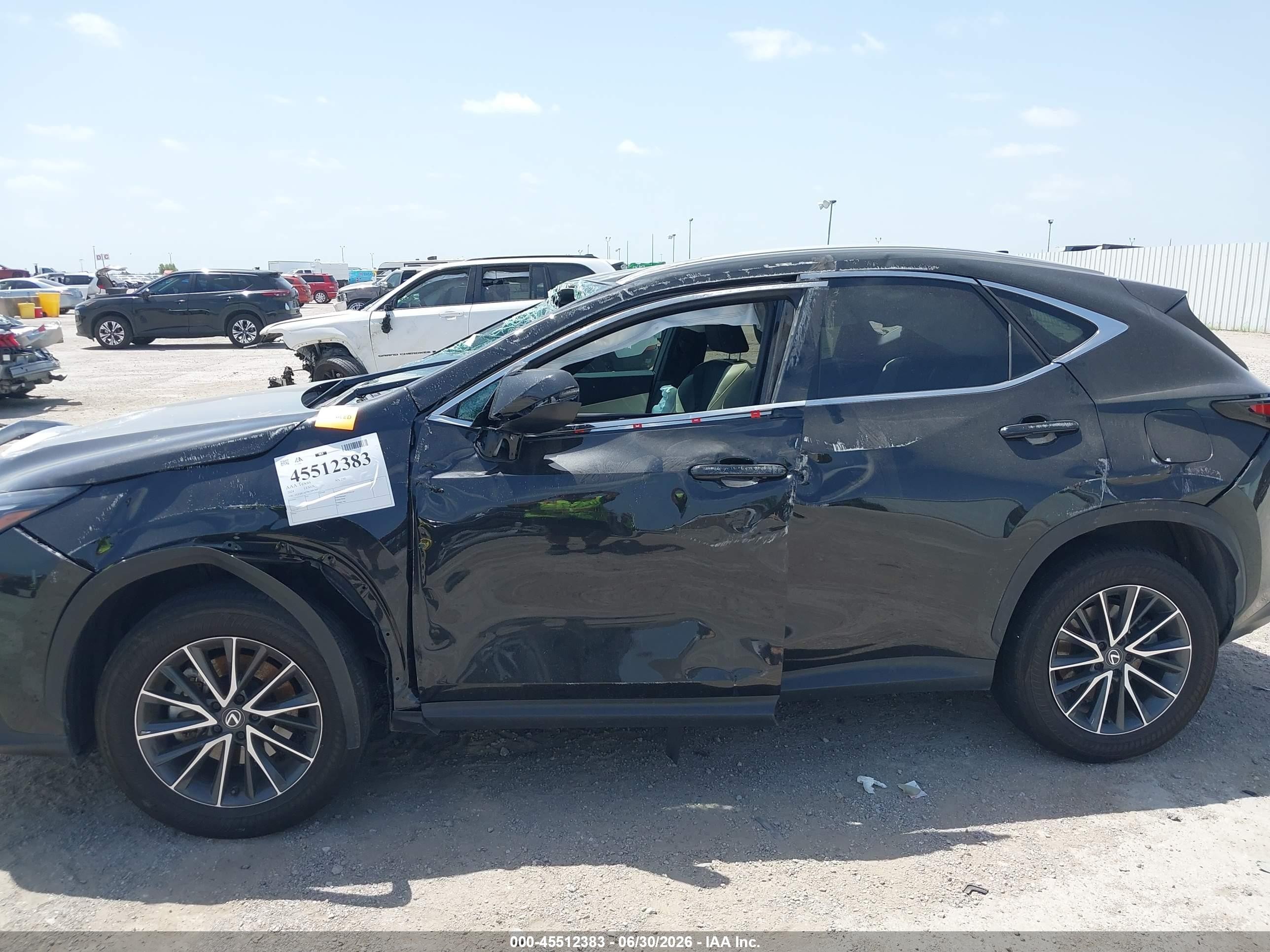 2024 Lexus Nx VIN 2T2GDCAZ7RC006300 IAAI salvage auction — All Over, Salvage (Texas), sold $6,400 on 2026-08-26 (photo 6)
