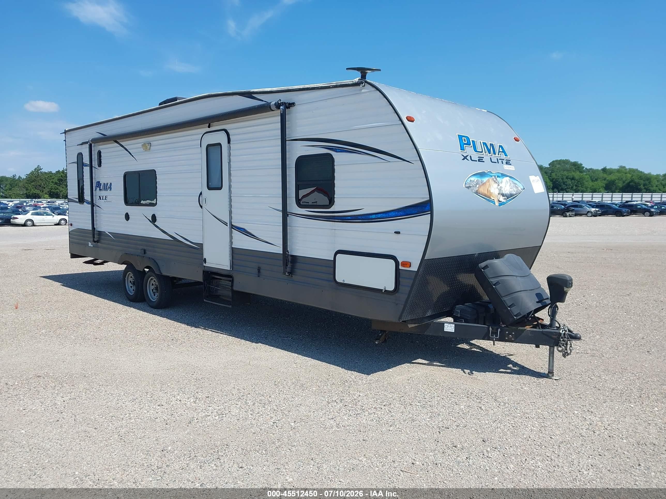 2019 Puma VIN 5ZT2PTSB5K4000736 IAAI salvage auction — Hail, Salvage (Minnesota), sold $4,050 on 2026-09-09 (photo 1)