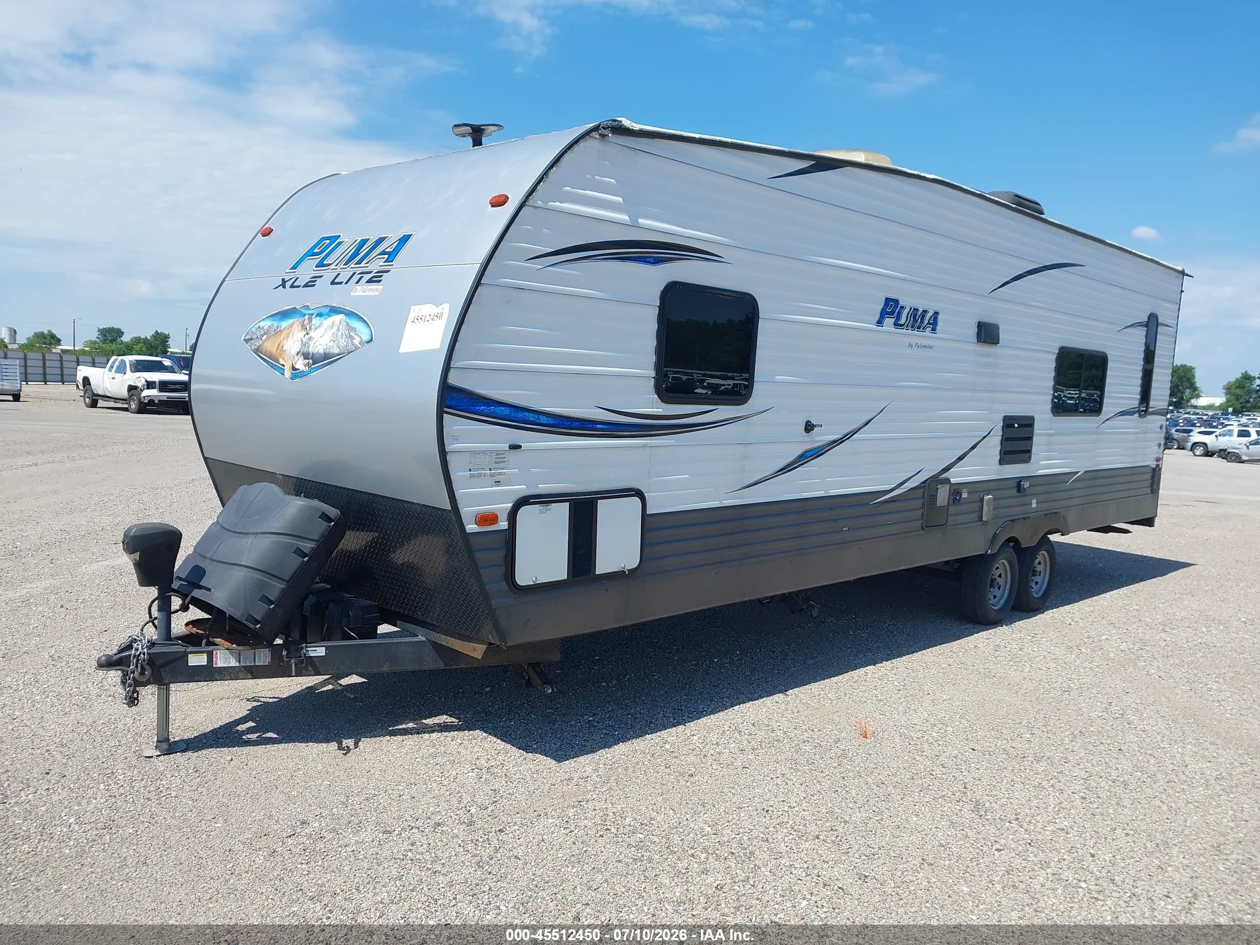 2019 Puma VIN 5ZT2PTSB5K4000736 IAAI salvage auction — Hail, Salvage (Minnesota), sold $4,050 on 2026-09-09 (photo 2)