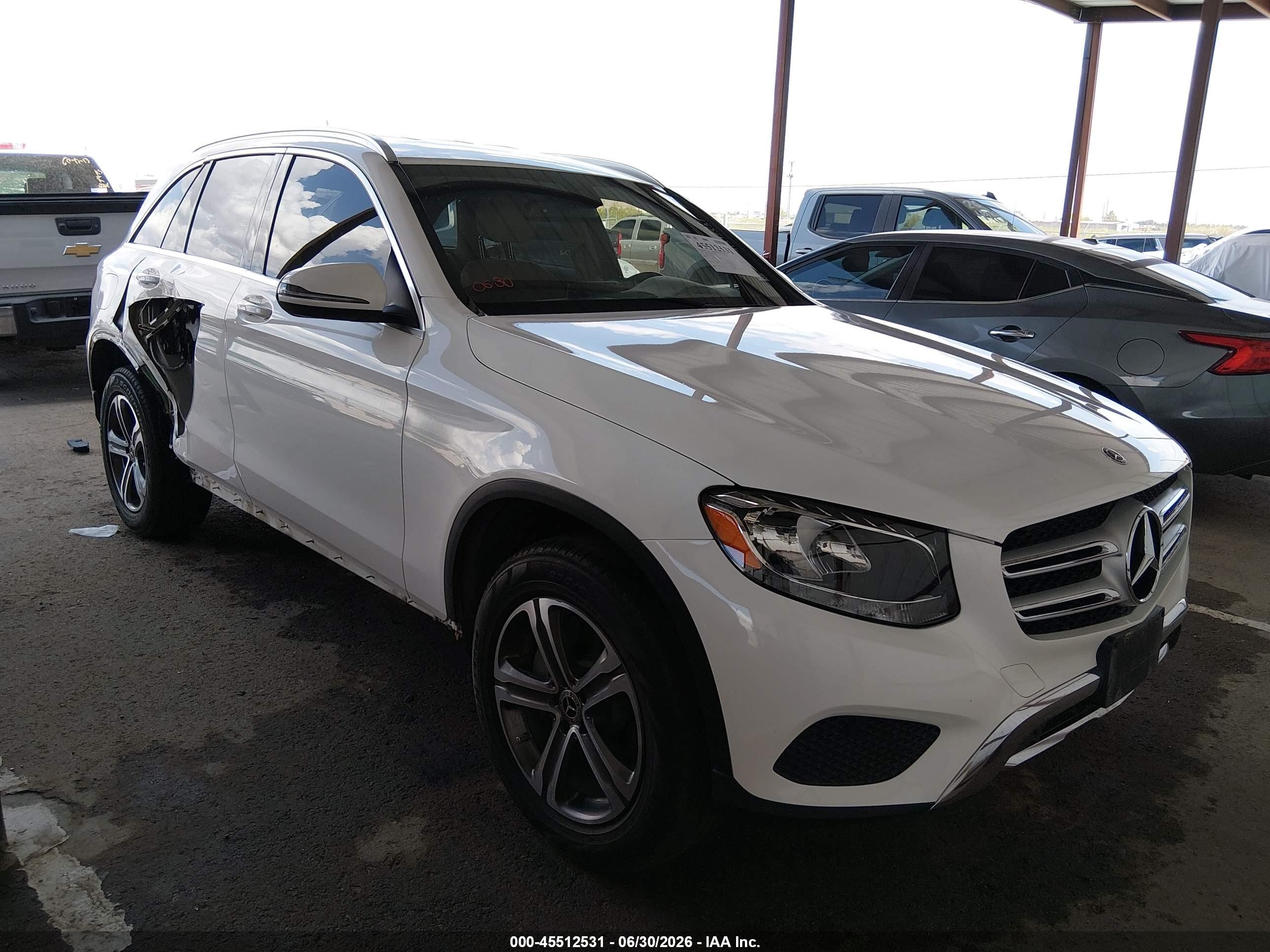 2018 Mercedes-Benz GLC-Class VIN WDC0G4JB2JV087742 — IAAI salvage auction photo