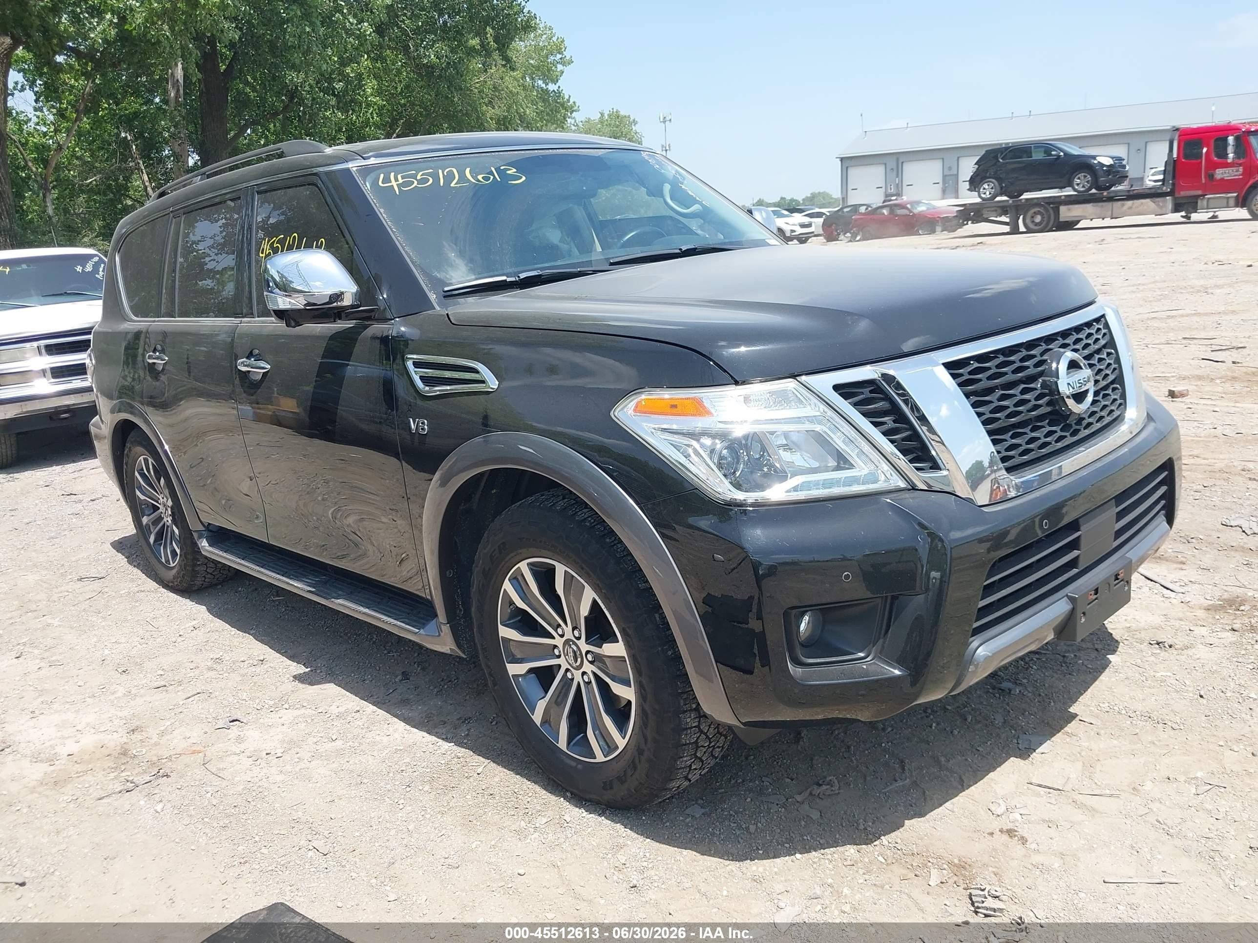 2019 Nissan Armada VIN JN8AY2NC0K9582731 — IAAI salvage auction photo