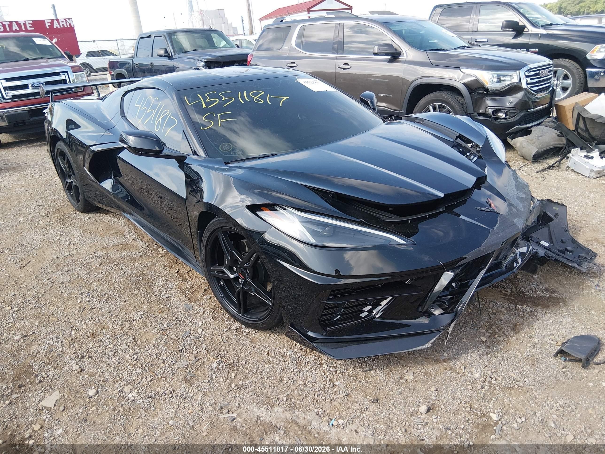 2021 Chevrolet Corvette Stingray VIN 1G1YA2D43M5102144 — IAAI salvage auction photo