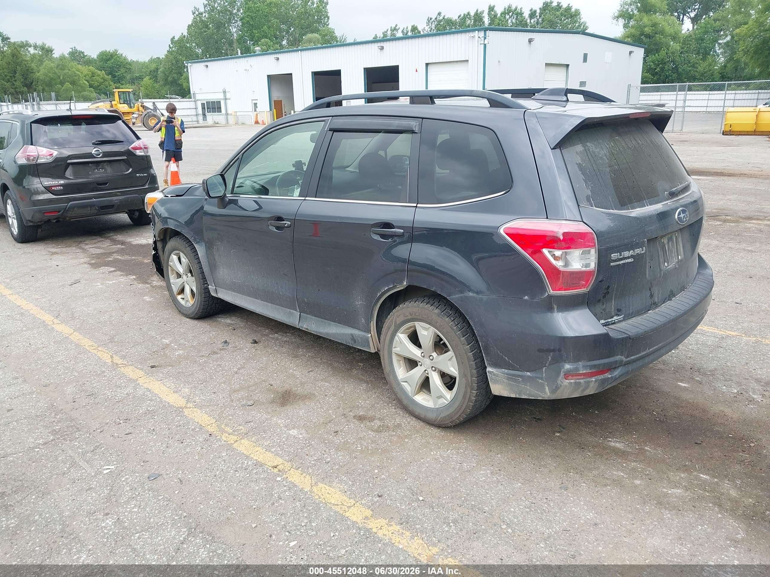 2016 Subaru Forester VIN JF2SJAHCXGH415804 IAAI salvage auction — Unknown, Clear (Michigan), sold $450 on 2026-09-08 (photo 3)