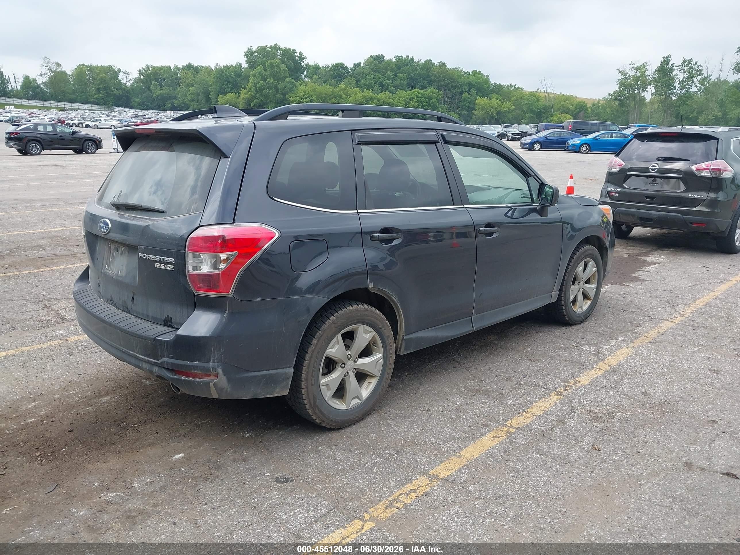 2016 Subaru Forester VIN JF2SJAHCXGH415804 IAAI salvage auction — Unknown, Clear (Michigan), sold $450 on 2026-09-08 (photo 4)