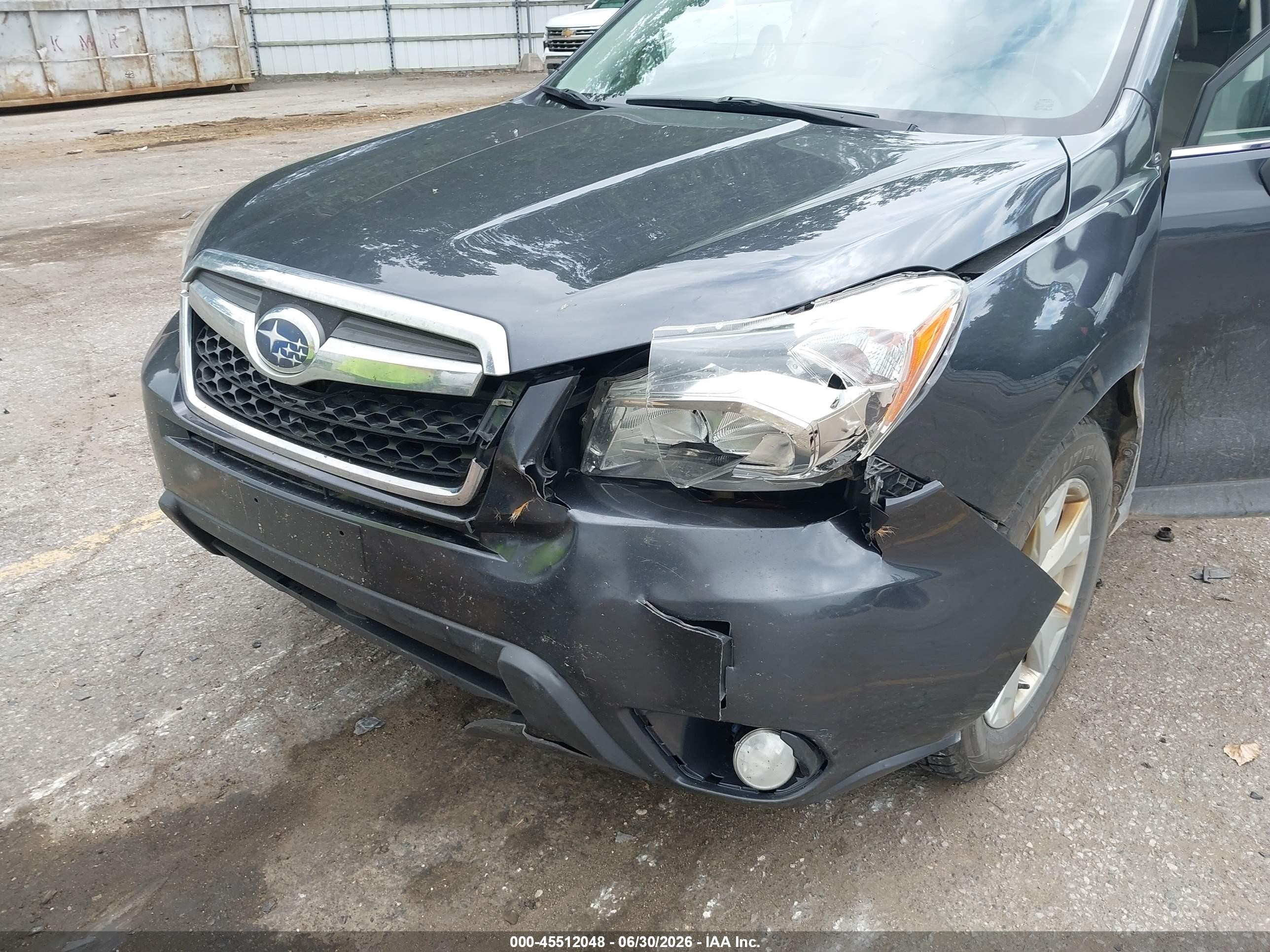 2016 Subaru Forester VIN JF2SJAHCXGH415804 IAAI salvage auction — Unknown, Clear (Michigan), sold $450 on 2026-09-08 (photo 6)