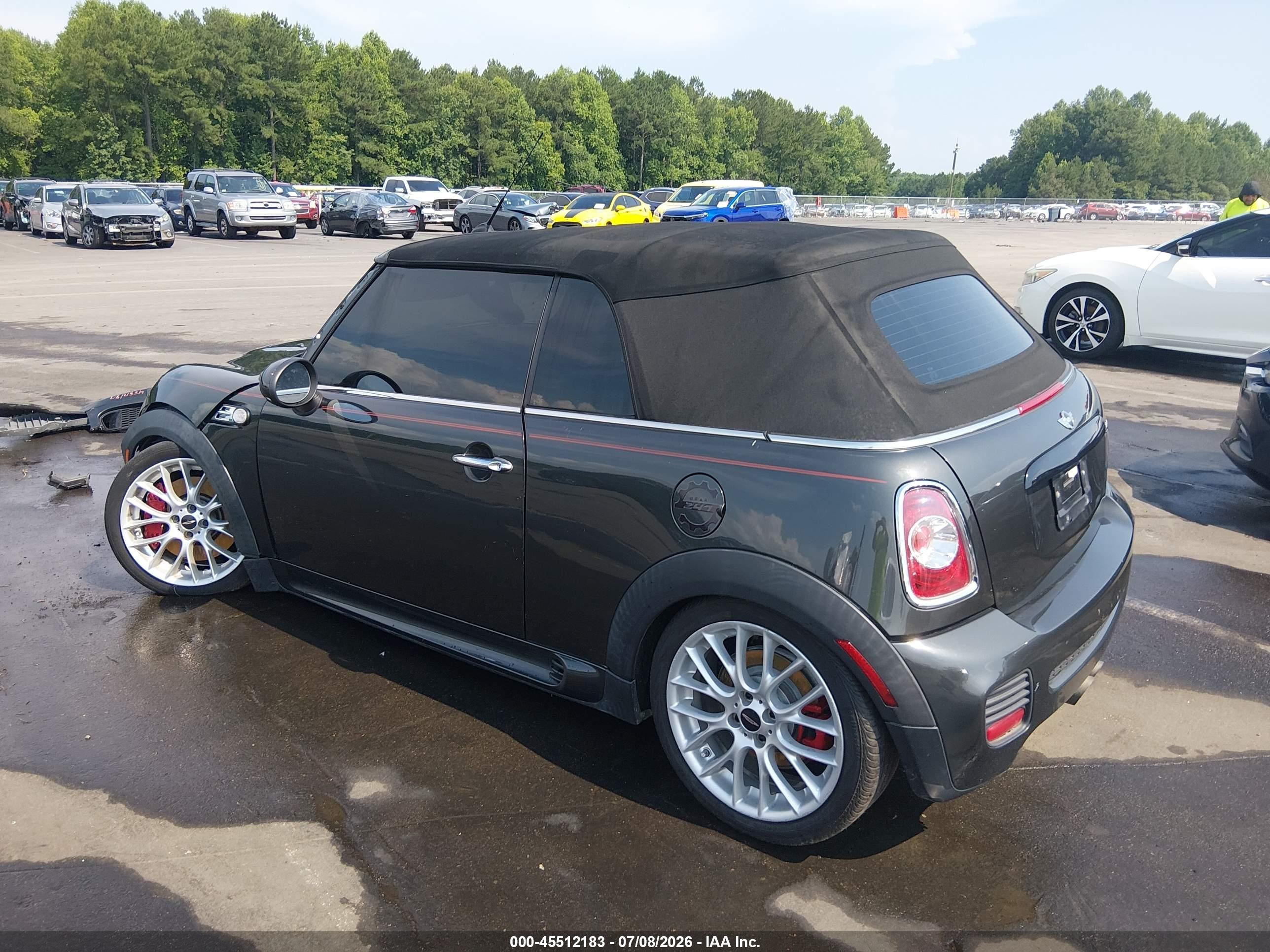 2015 Mini Convertible VIN WMWMR9C5XFT499493 IAAI salvage auction — Front End, Salvage (North Carolina), sold $975 on 2026-09-28 (photo 3)