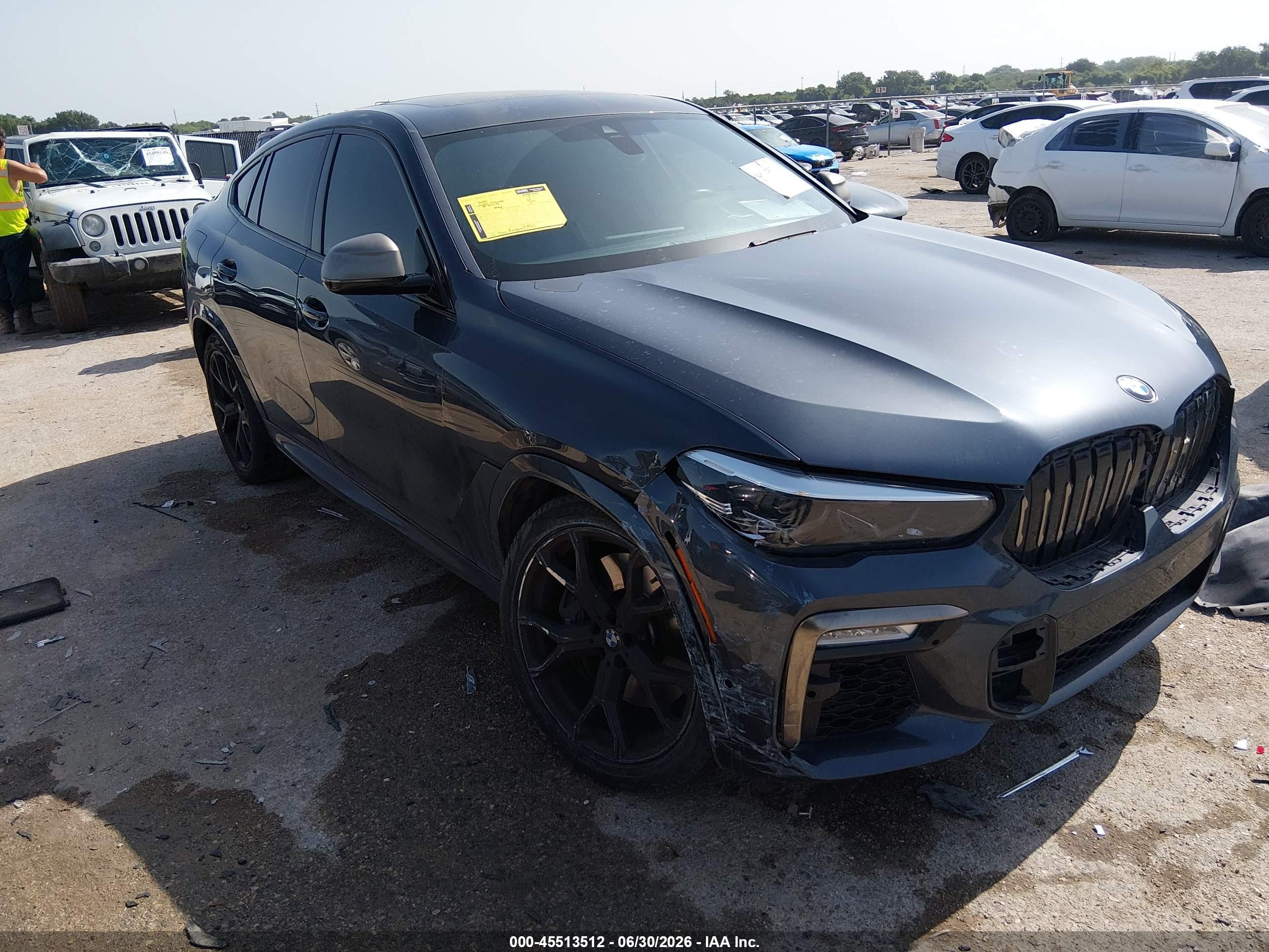 2020 BMW X6 VIN 5UXCY8C07LLE40320 — IAAI salvage auction photo