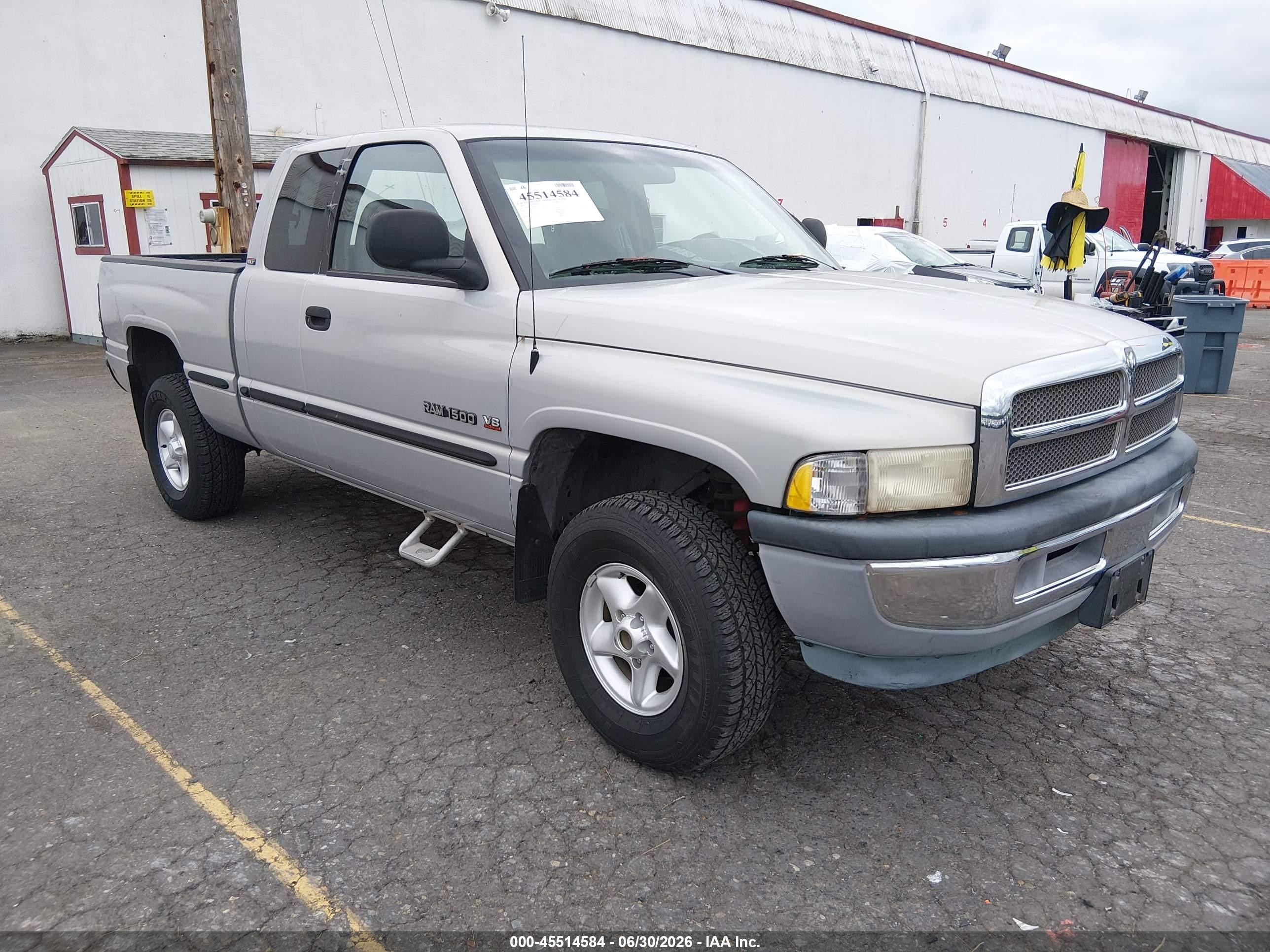 1999 Dodge Ram 1500 VIN 3B7HF13Y2XG156121 IAAI salvage auction — Normal Wear, Clear-Dealer Only (Washington), sold $5,725 on 2026-07-09 (photo 1)