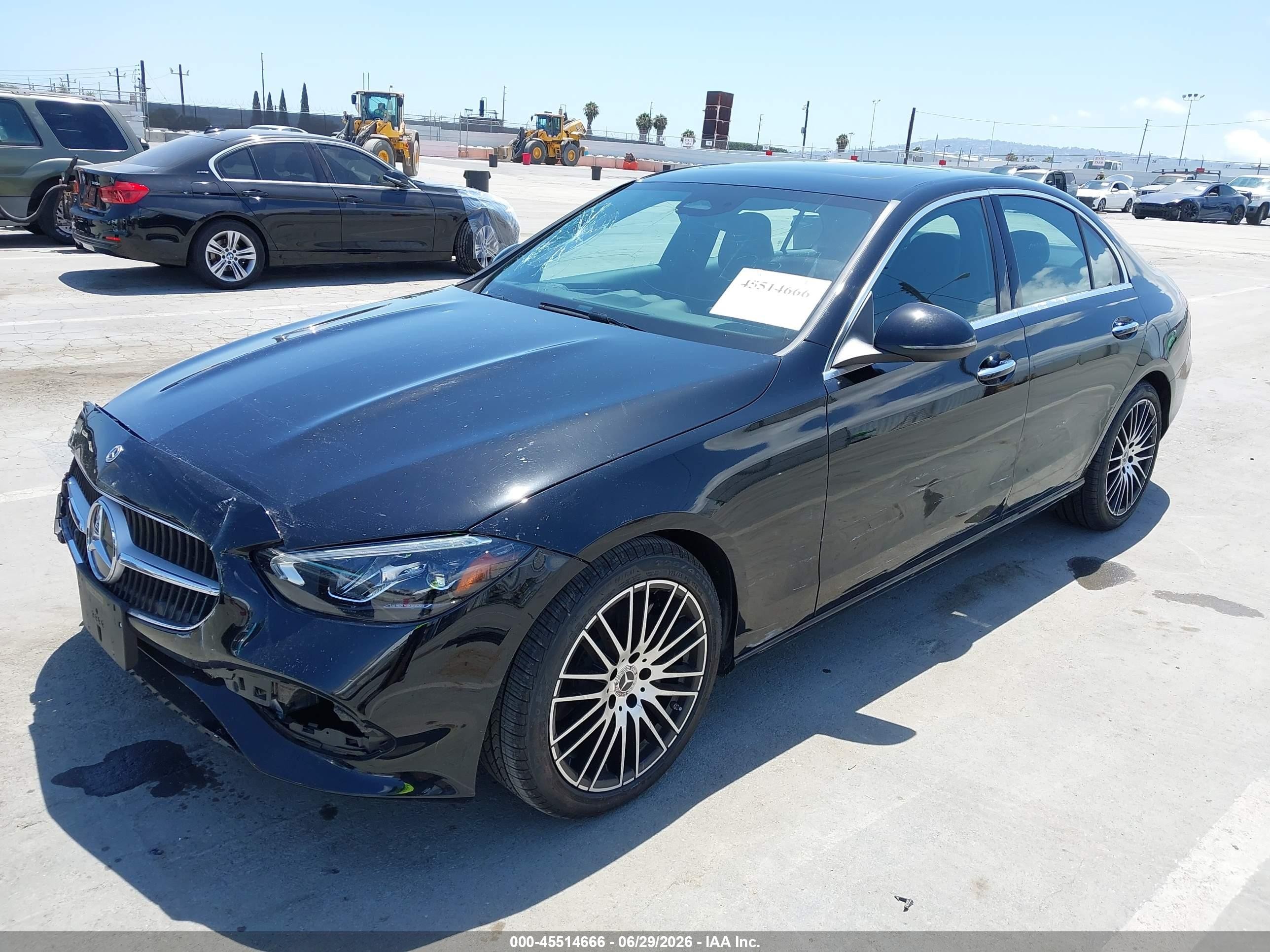 2023 Mercedes-Benz C-Class VIN W1KAF4GBXPR087970 IAAI salvage auction — Front End, Salvage (California), sold $18,300 on 2026-07-10 (photo 2)