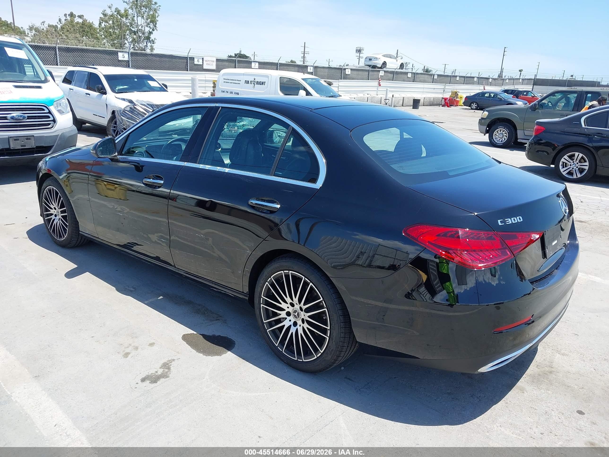 2023 Mercedes-Benz C-Class VIN W1KAF4GBXPR087970 IAAI salvage auction — Front End, Salvage (California), sold $18,300 on 2026-07-10 (photo 3)