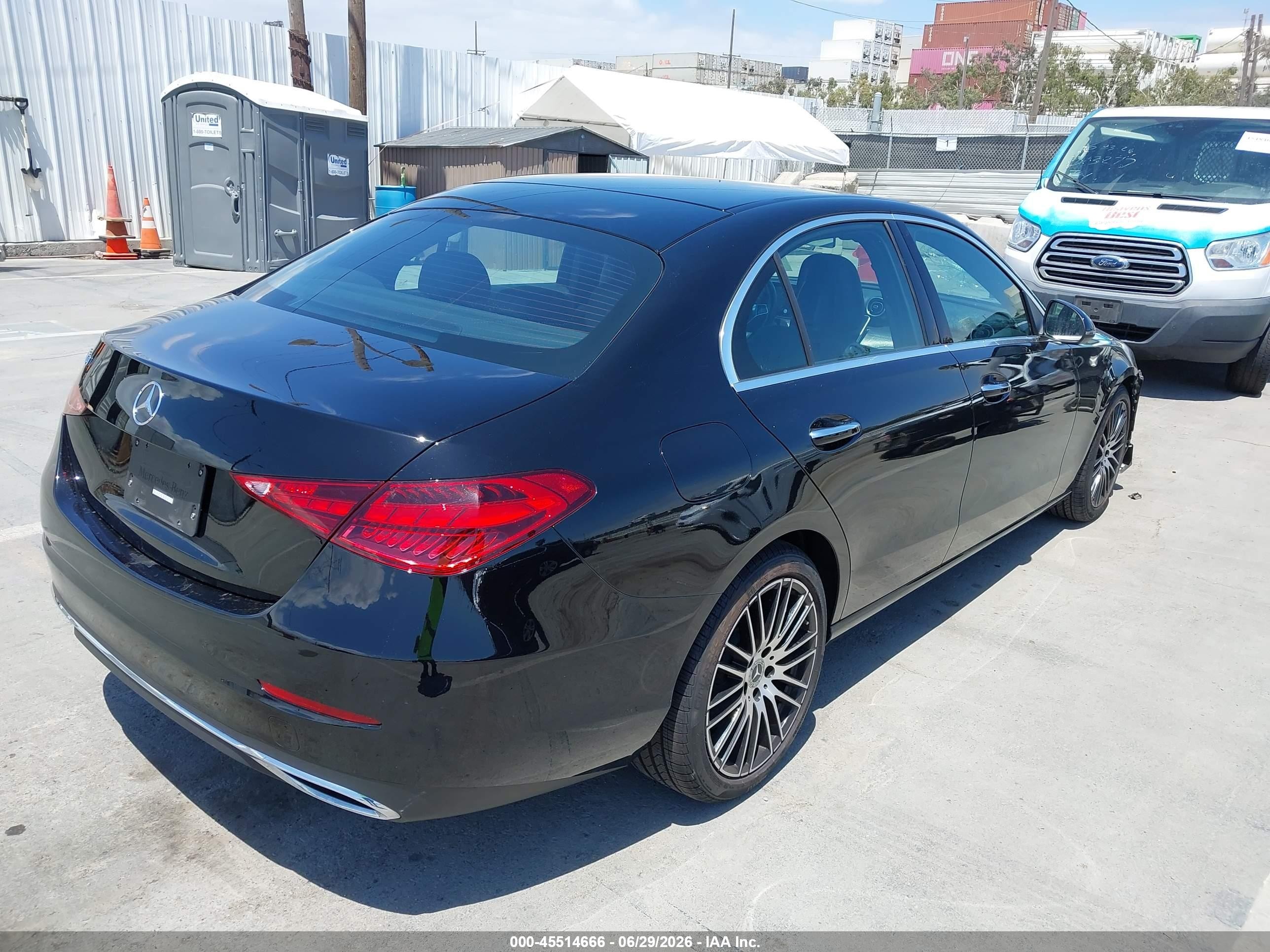 2023 Mercedes-Benz C-Class VIN W1KAF4GBXPR087970 IAAI salvage auction — Front End, Salvage (California), sold $18,300 on 2026-07-10 (photo 4)
