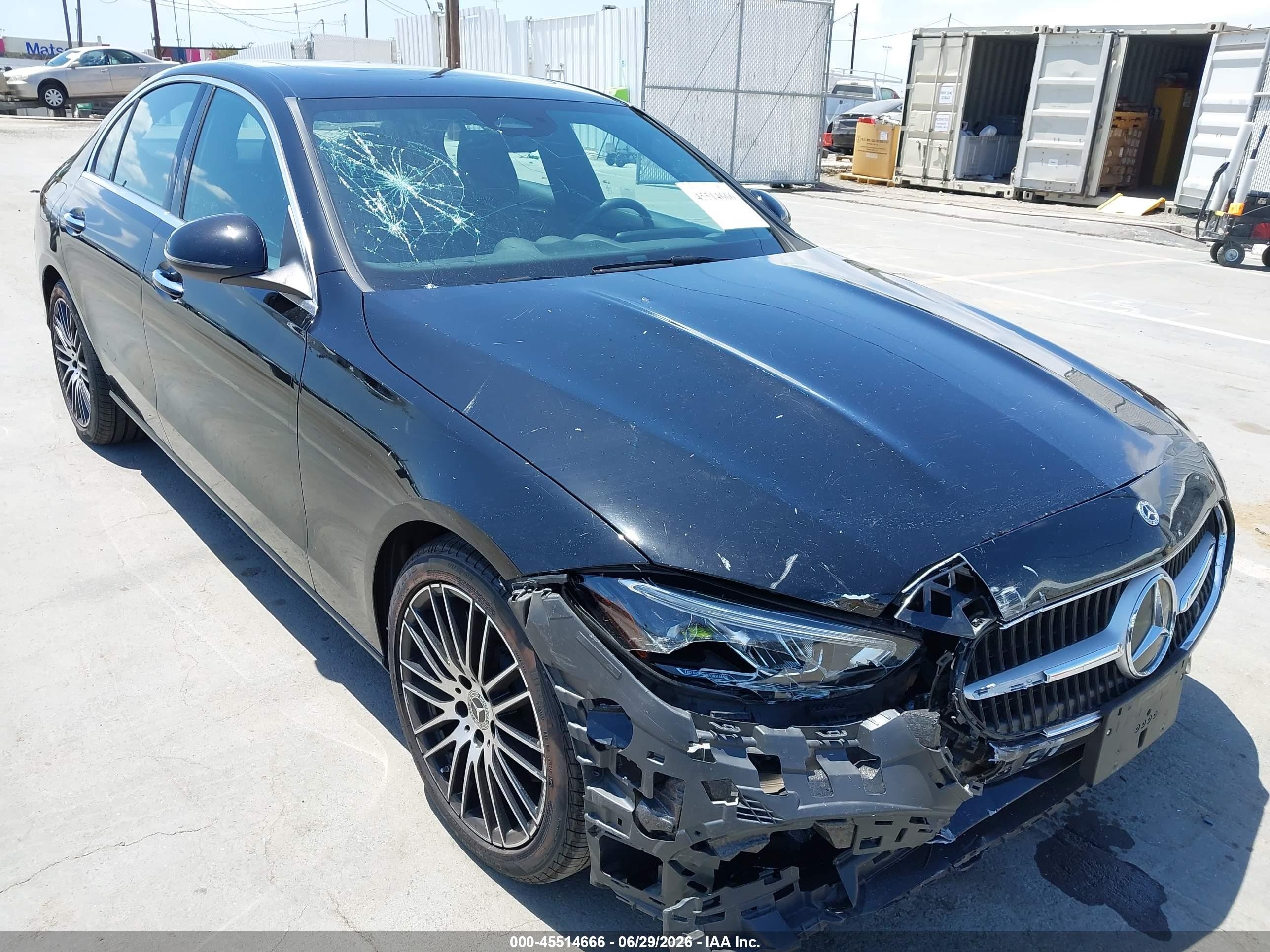 2023 Mercedes-Benz C-Class VIN W1KAF4GBXPR087970 IAAI salvage auction — Front End, Salvage (California), sold $18,300 on 2026-07-10 (photo 6)
