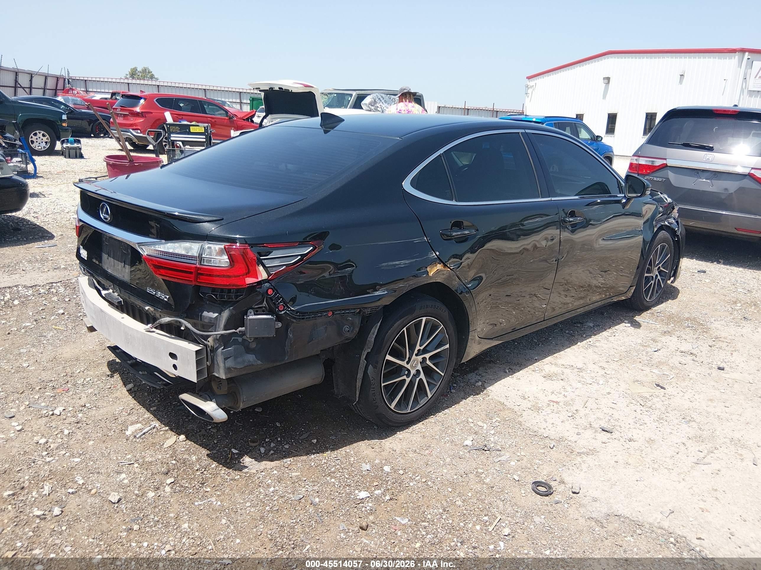 2017 Lexus ES VIN 58ABK1GG4HU051912 IAAI salvage auction — Front End, Clear (Arkansas), sold $4,900 on 2026-09-05 (photo 4)
