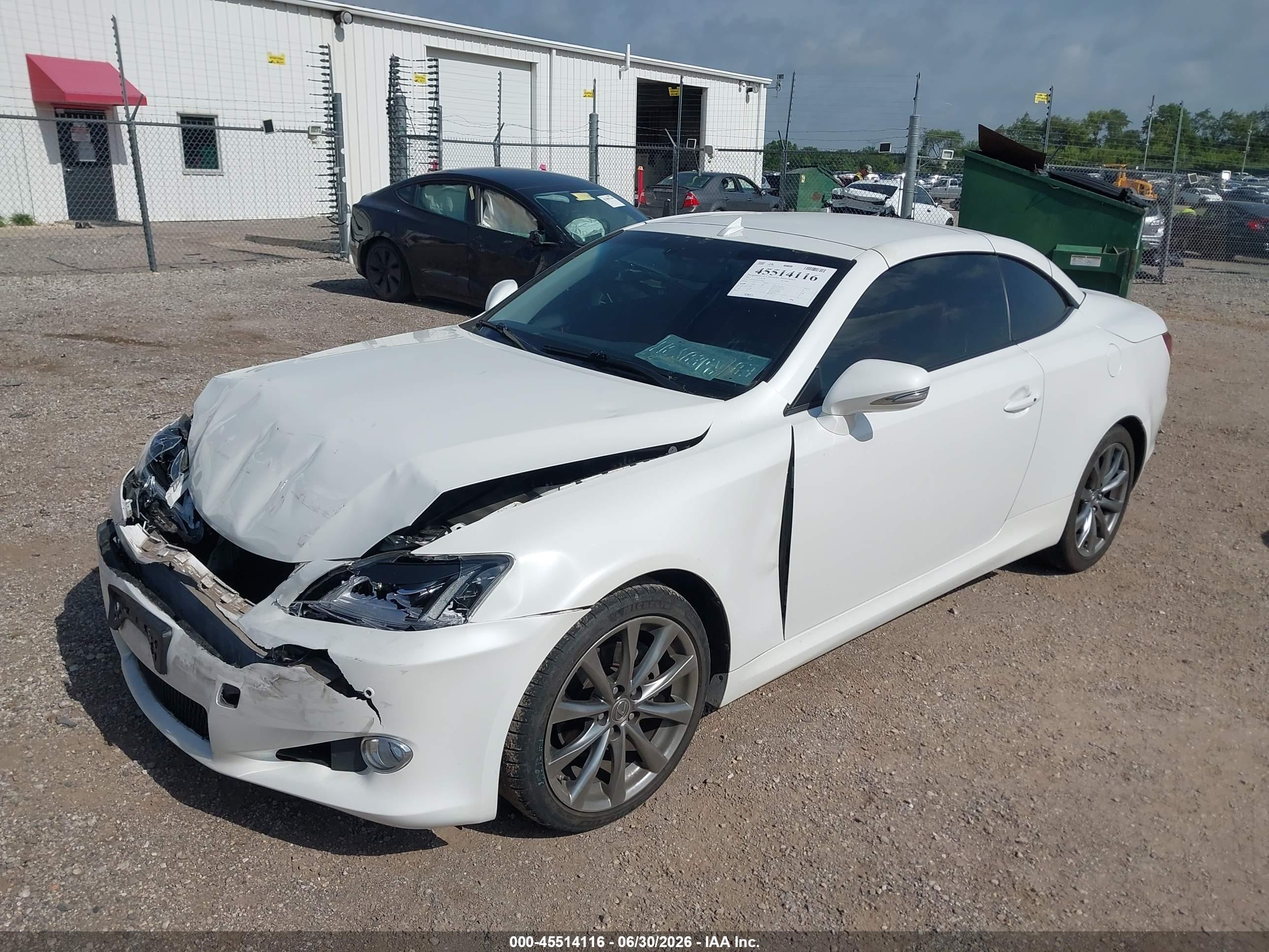 2015 Lexus Is VIN JTHFF2C23F2532064 IAAI salvage auction — Front End, Salvage (Illinois), sold $4,050 on 2026-09-02 (photo 2)