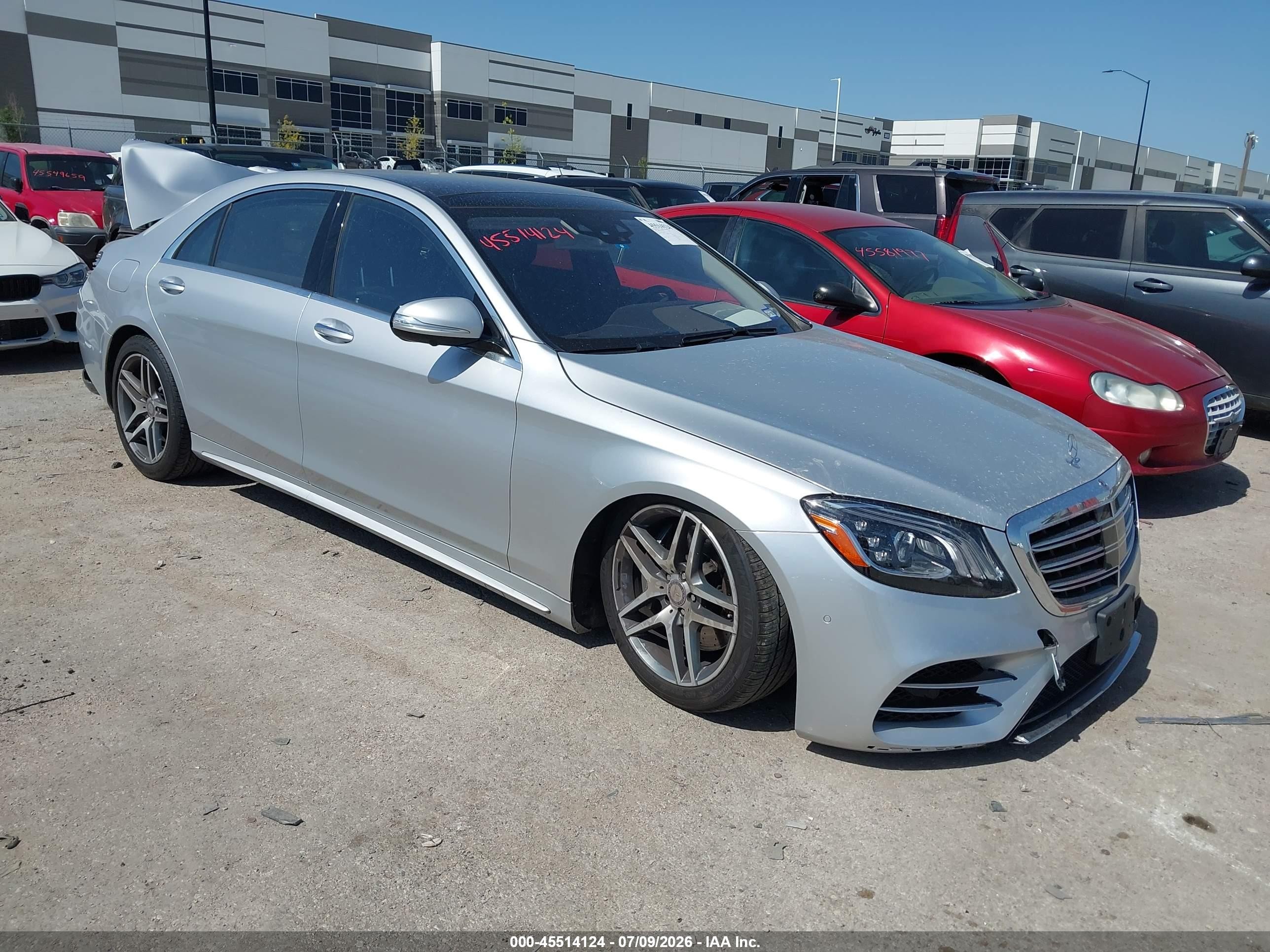 2020 Mercedes-Benz S-Class VIN W1KUG8GB2LA559203 — IAAI salvage auction photo