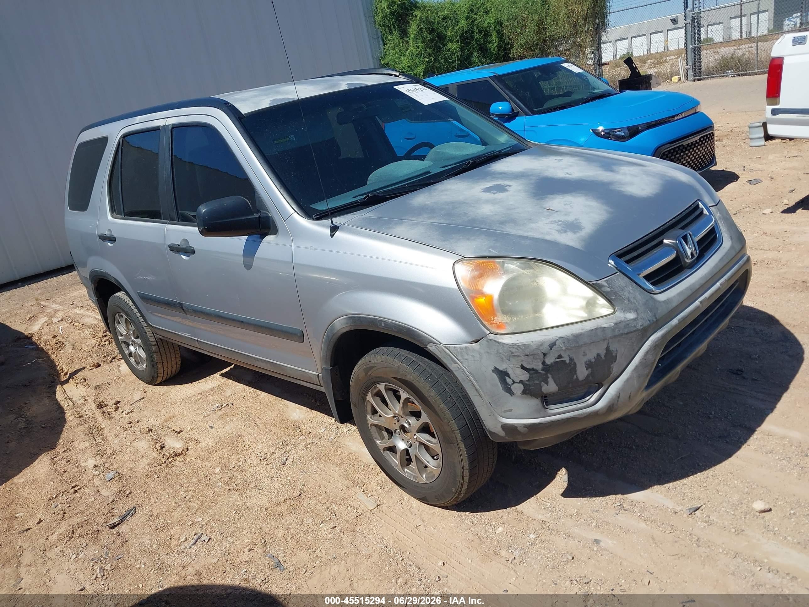 2004 Honda CR-V VIN JHLRD684X4C002903 IAAI salvage auction — Normal Wear, Clear-Dealer Only (Arizona), sold $1,125 on 2026-07-09 (photo 1)