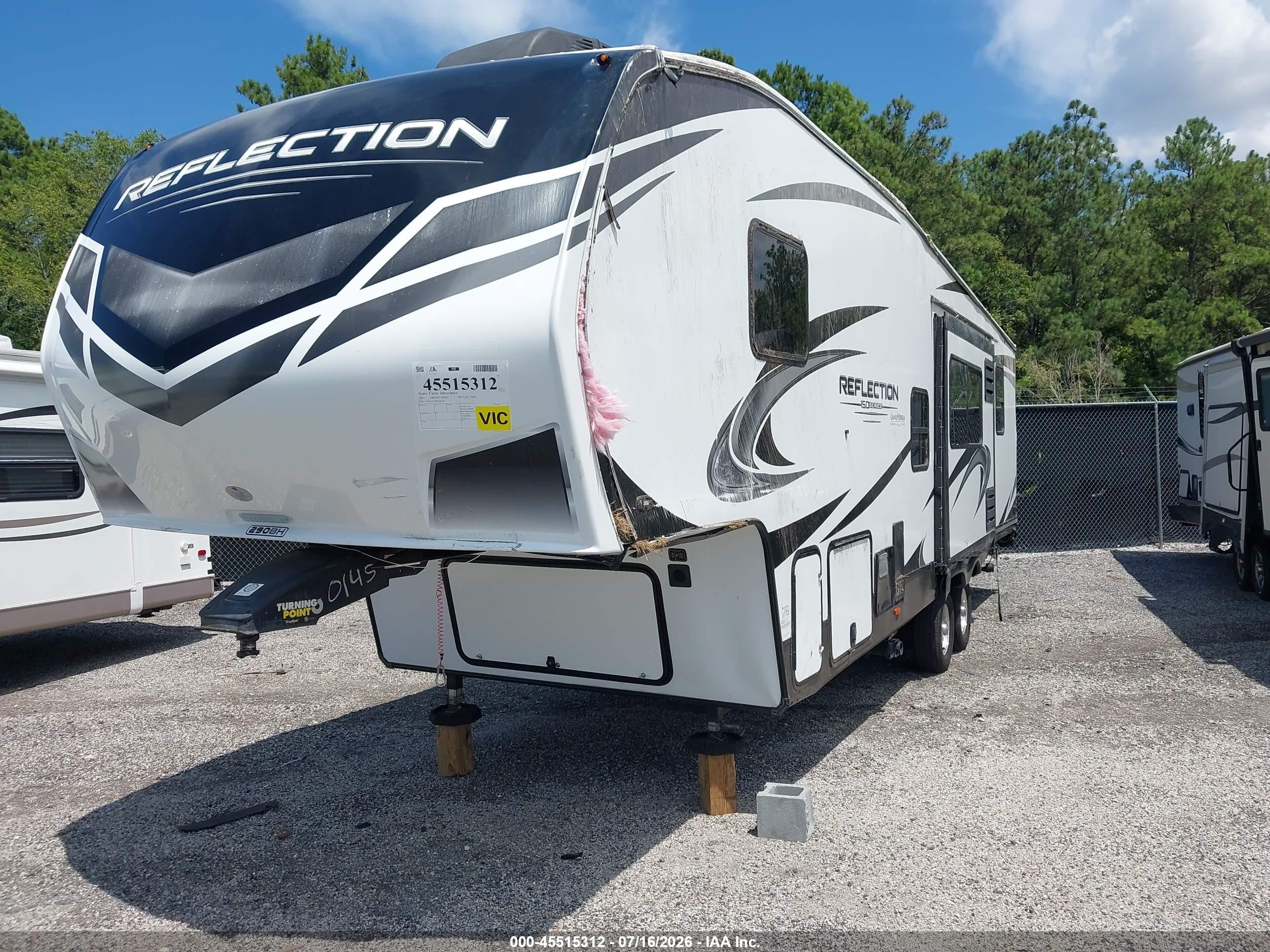 2021 Grand desi Reflection VIN 573FR3527M3330145 IAAI salvage auction — Rollover, Salvage (South Carolina), sold $6,000 on 2026-09-10 (photo 2)