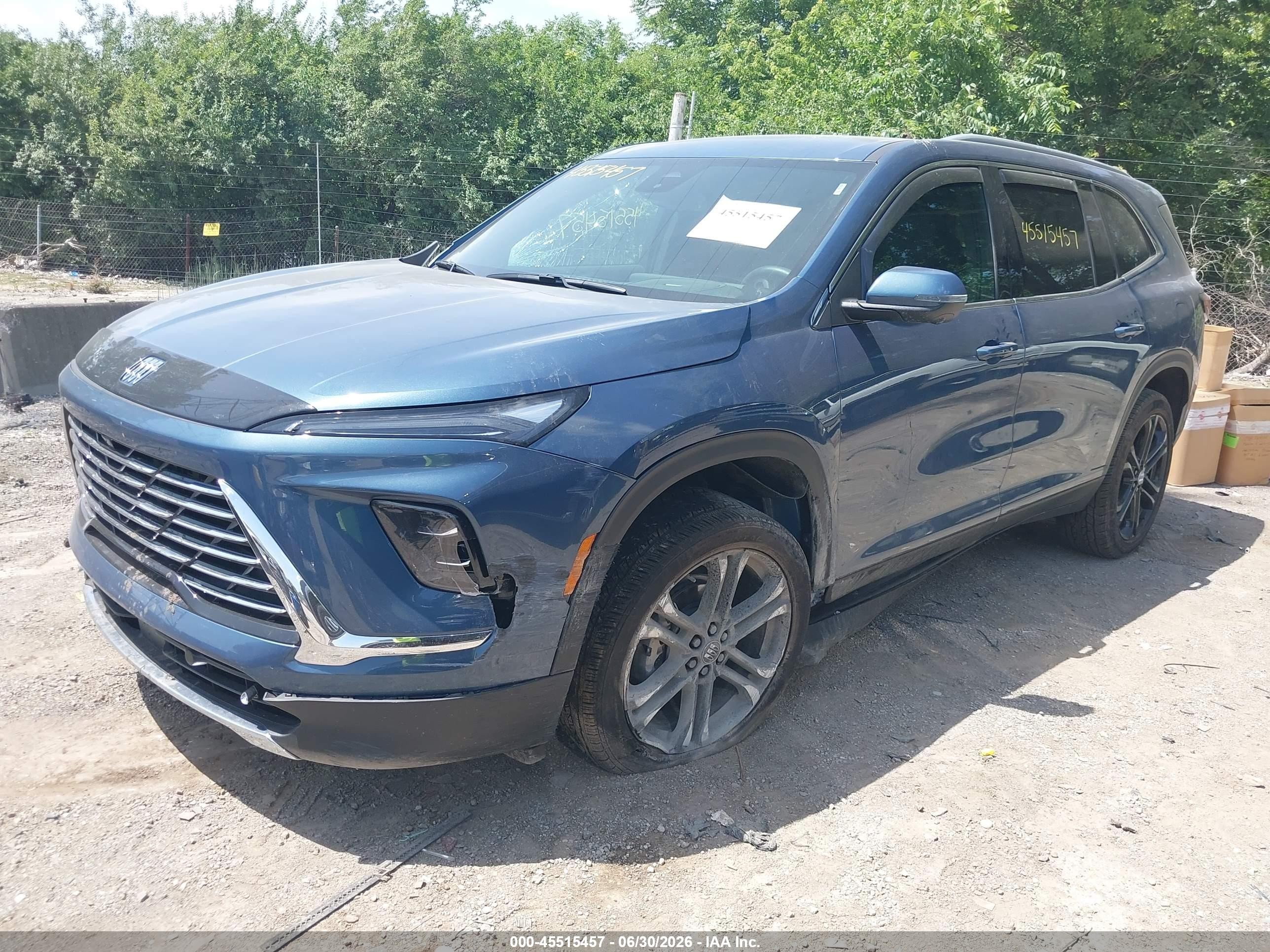 2026 Buick Enclave VIN 5GAEVAKSXTJ154405 IAAI salvage auction — Side, Salvage (Ohio), sold $10,700 on 2026-09-09 (photo 6)