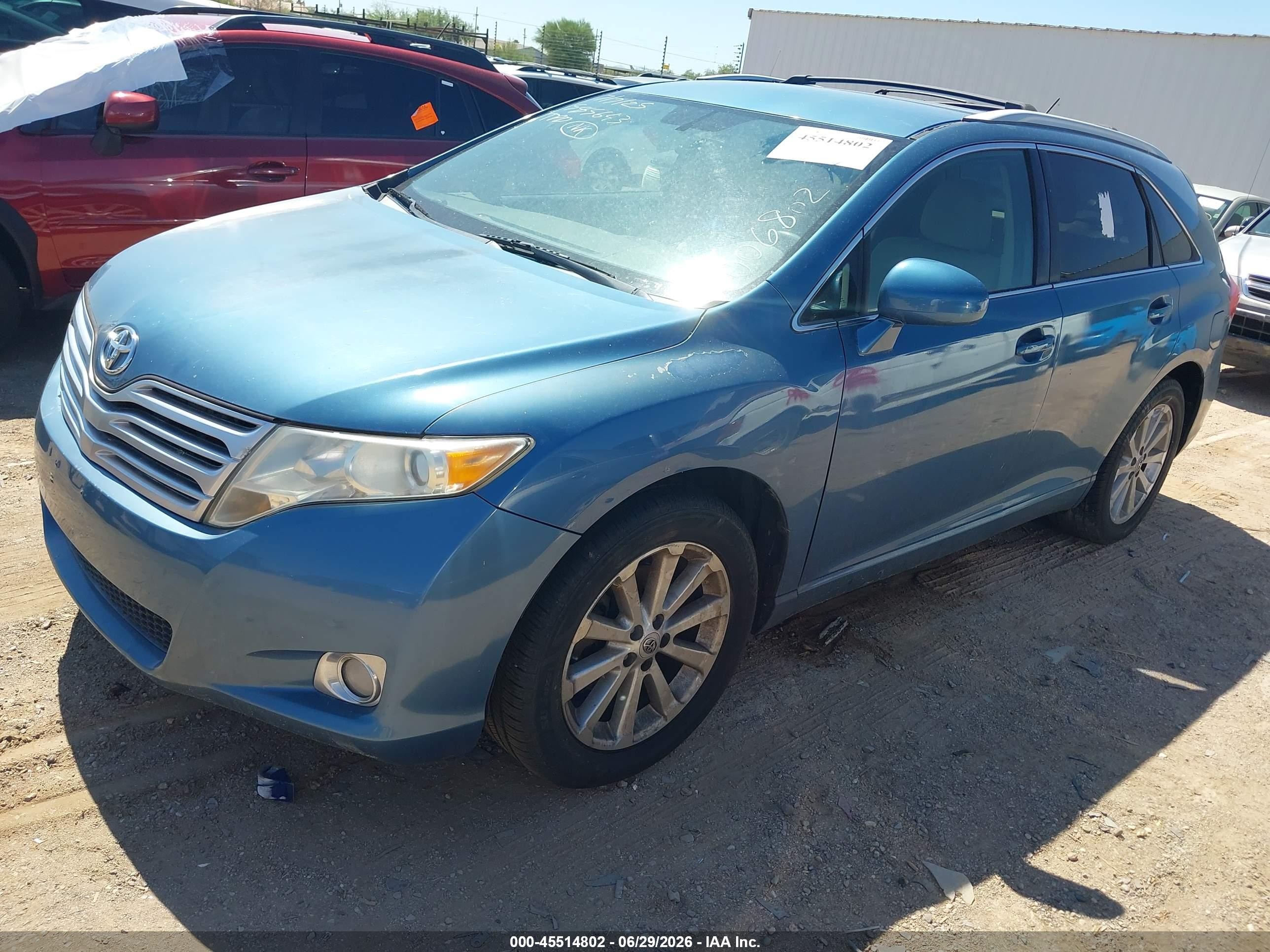 2009 Toyota Venza VIN 4T3ZE11A09U006802 IAAI salvage auction — Normal Wear, Clear-Dealer Only (Arizona), sold $1,325 on 2026-07-09 (photo 2)