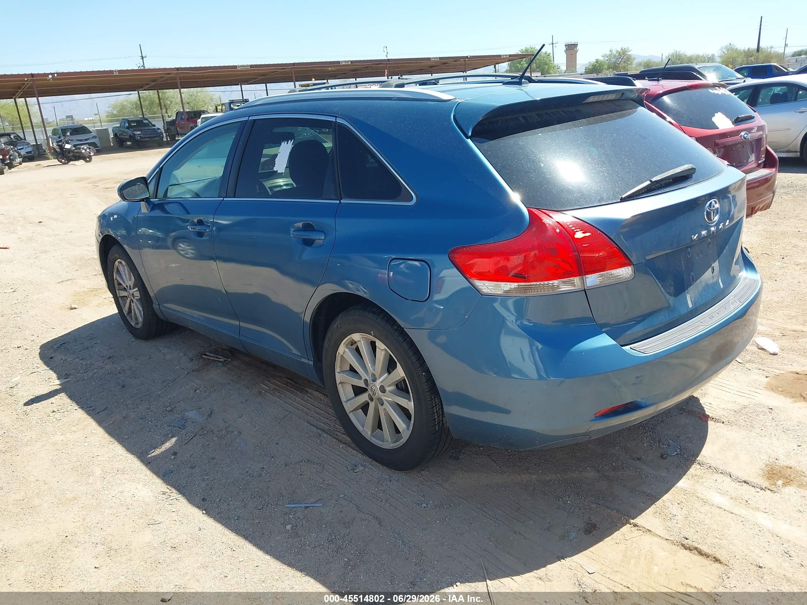 2009 Toyota Venza VIN 4T3ZE11A09U006802 IAAI salvage auction — Normal Wear, Clear-Dealer Only (Arizona), sold $1,325 on 2026-07-09 (photo 3)