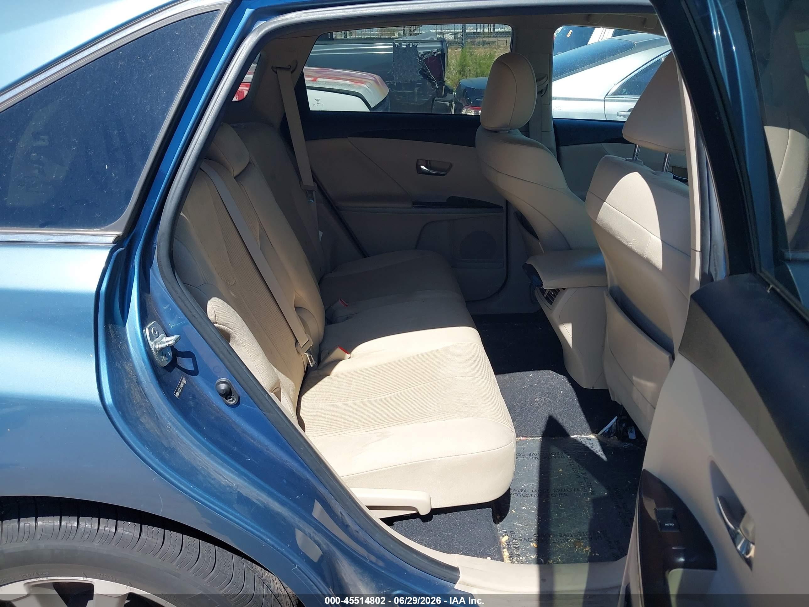 2009 Toyota Venza VIN 4T3ZE11A09U006802 IAAI salvage auction — Normal Wear, Clear-Dealer Only (Arizona), sold $1,325 on 2026-07-09 (photo 8)