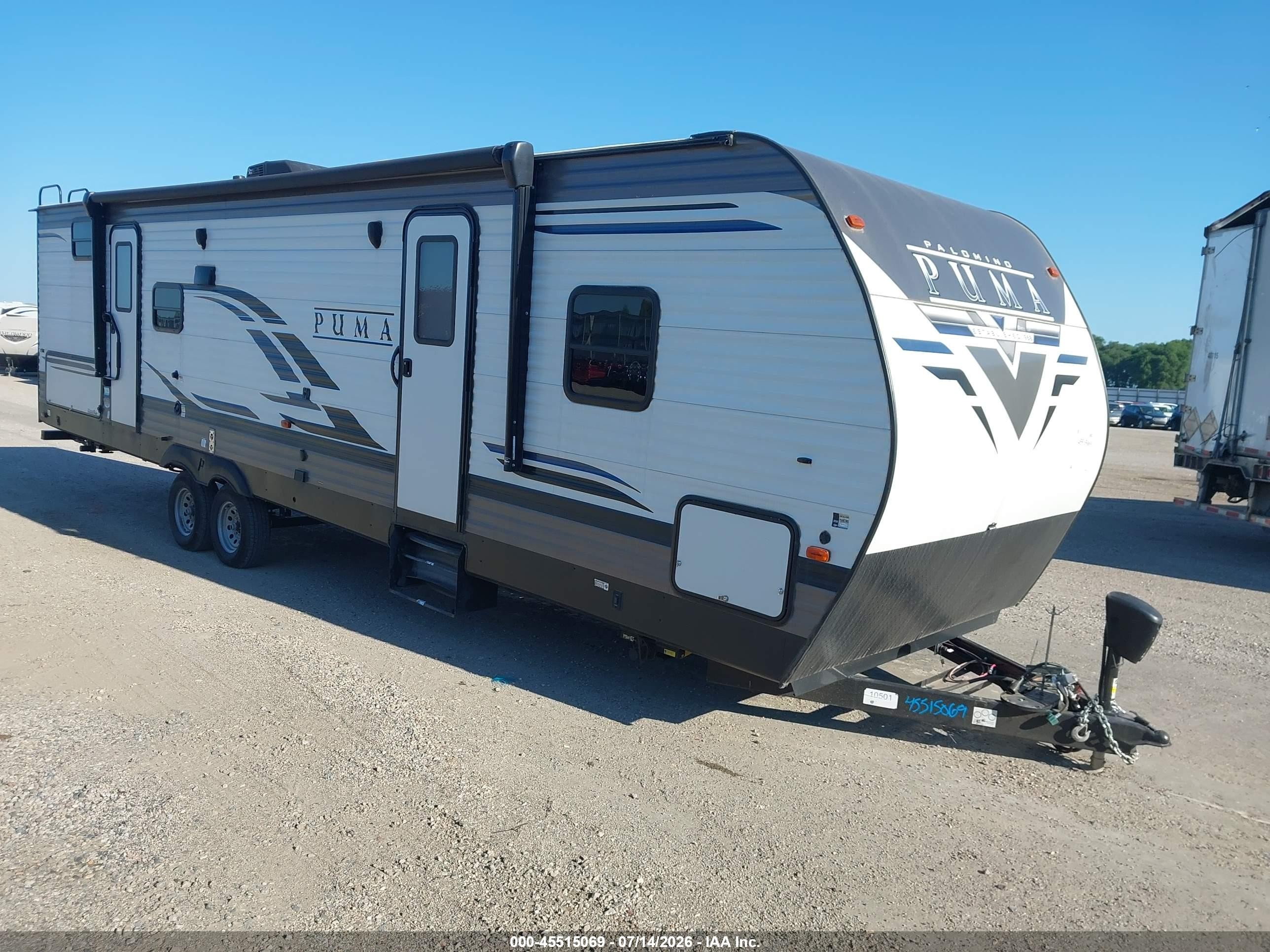 2021 Forest River Palomino VIN 5ZT2PUTB7M4010501 — IAAI salvage auction photo