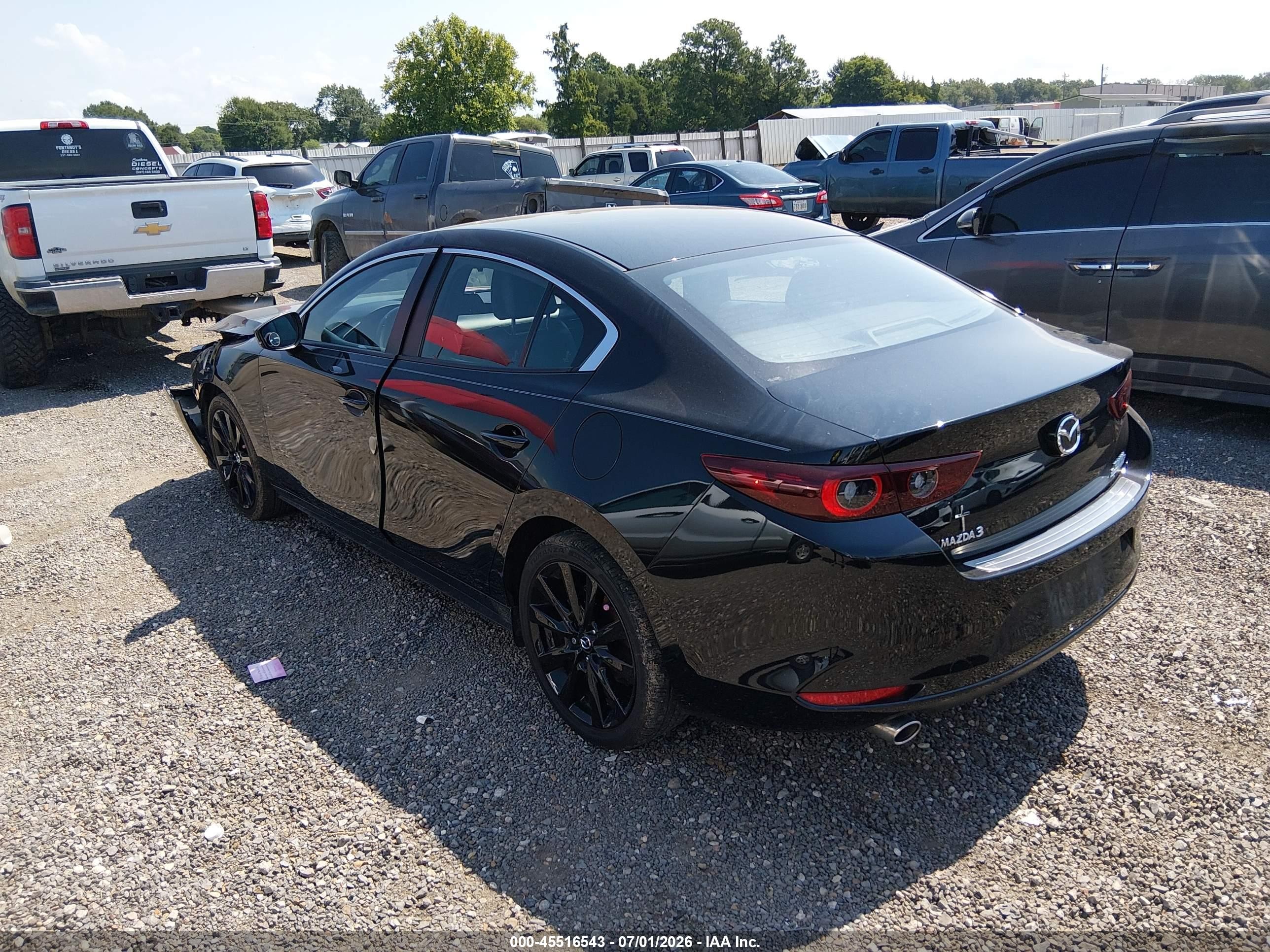 2026 Mazda 3 VIN JM1BPABL6T1861697 IAAI salvage auction — Front End, Salvage (Louisiana), sold $3,675 on 2026-09-09 (photo 3)