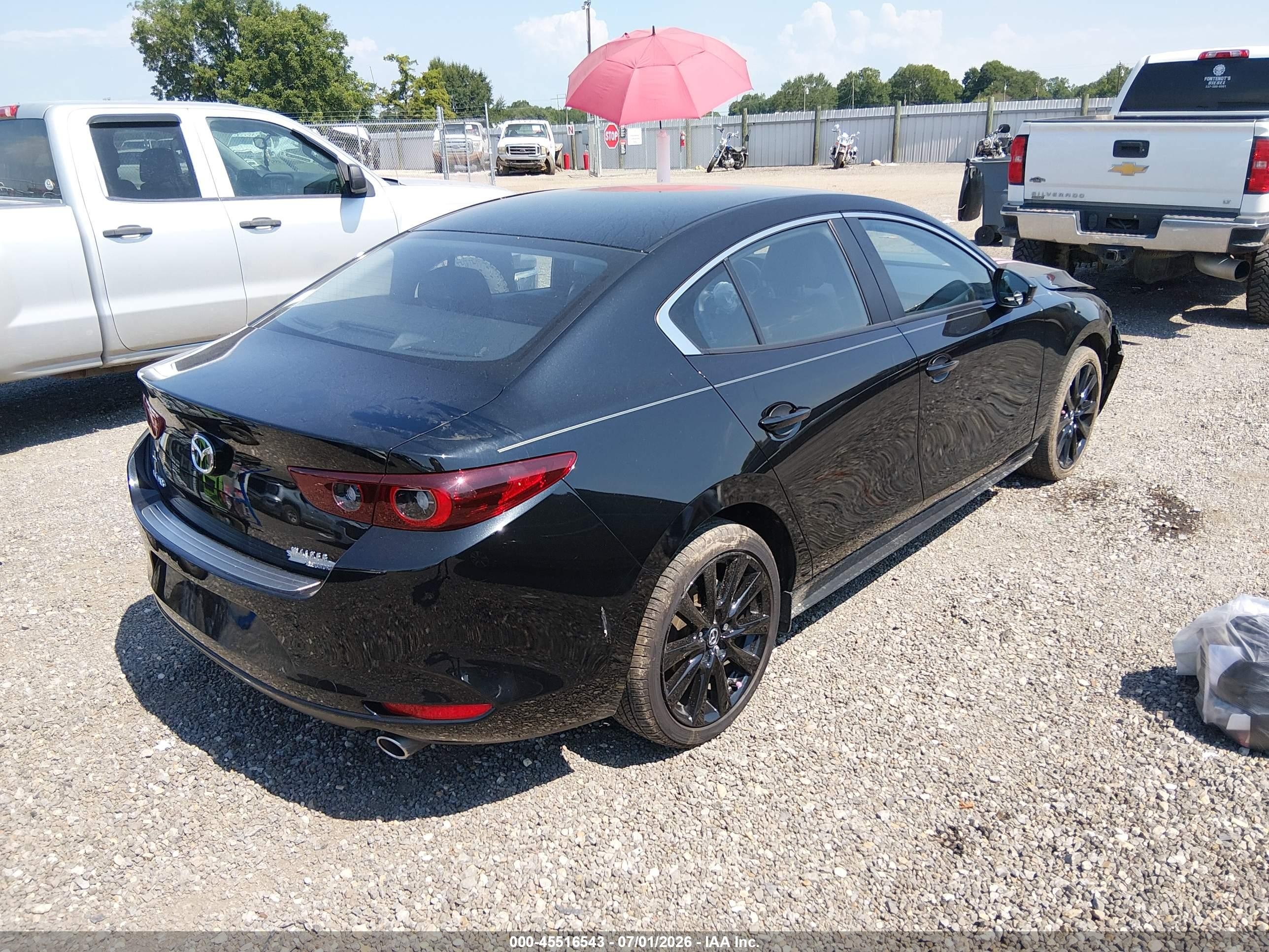 2026 Mazda 3 VIN JM1BPABL6T1861697 IAAI salvage auction — Front End, Salvage (Louisiana), sold $3,675 on 2026-09-09 (photo 4)