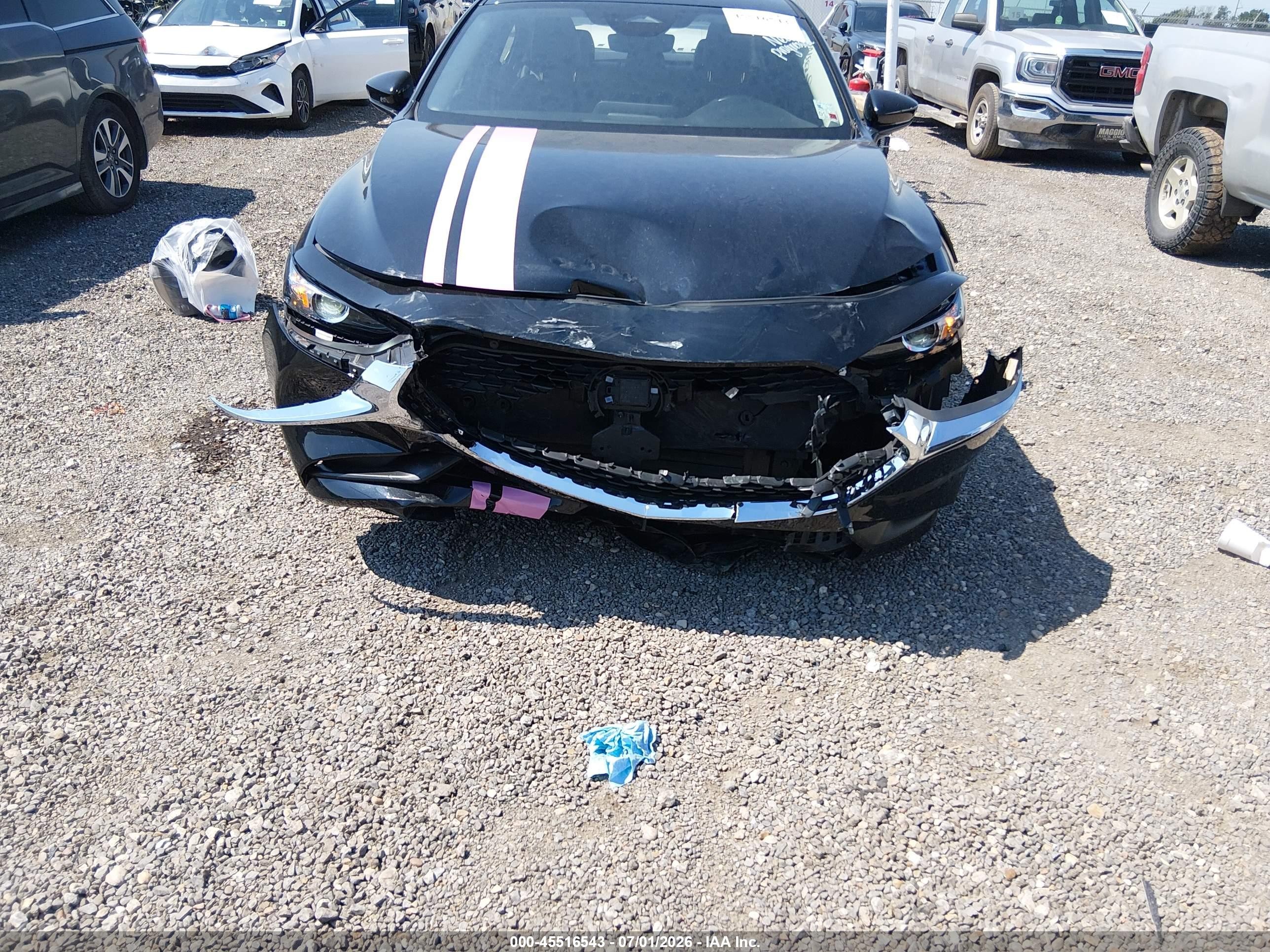 2026 Mazda 3 VIN JM1BPABL6T1861697 IAAI salvage auction — Front End, Salvage (Louisiana), sold $3,675 on 2026-09-09 (photo 6)
