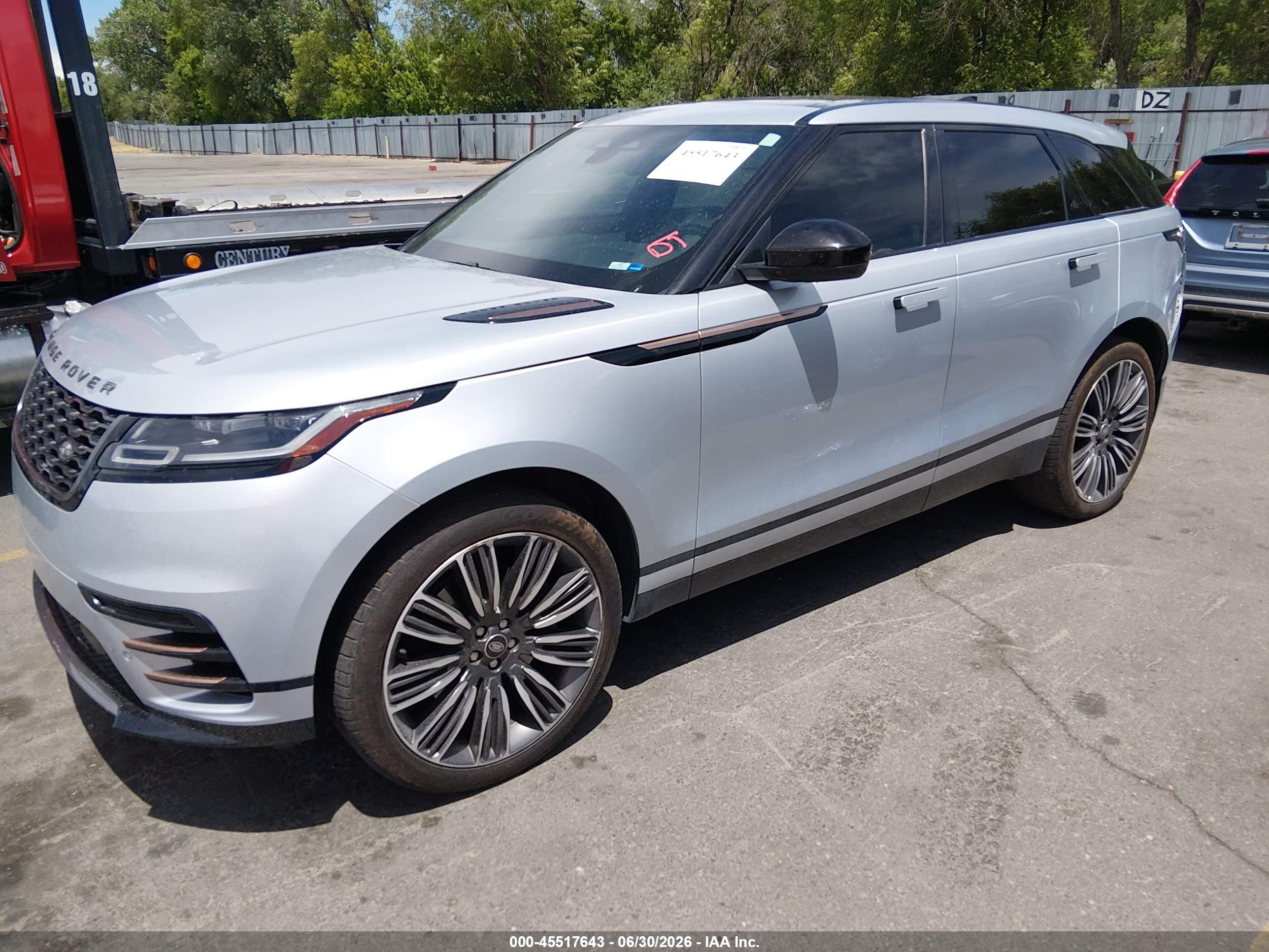 2023 Land Rover Range Rover Velar VIN SALYT2EU5PA360248 IAAI salvage auction — Rear End, Salvage (Idaho), sold $19,650 on 2026-08-20 (photo 2)