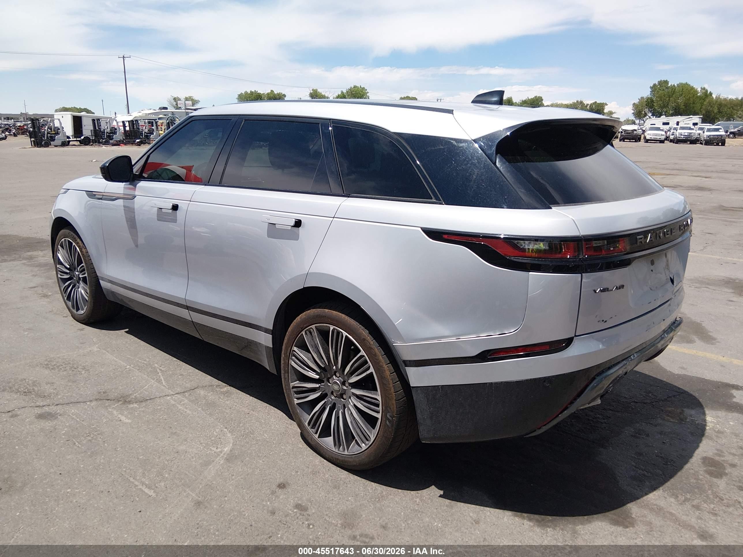 2023 Land Rover Range Rover Velar VIN SALYT2EU5PA360248 IAAI salvage auction — Rear End, Salvage (Idaho), sold $19,650 on 2026-08-20 (photo 3)