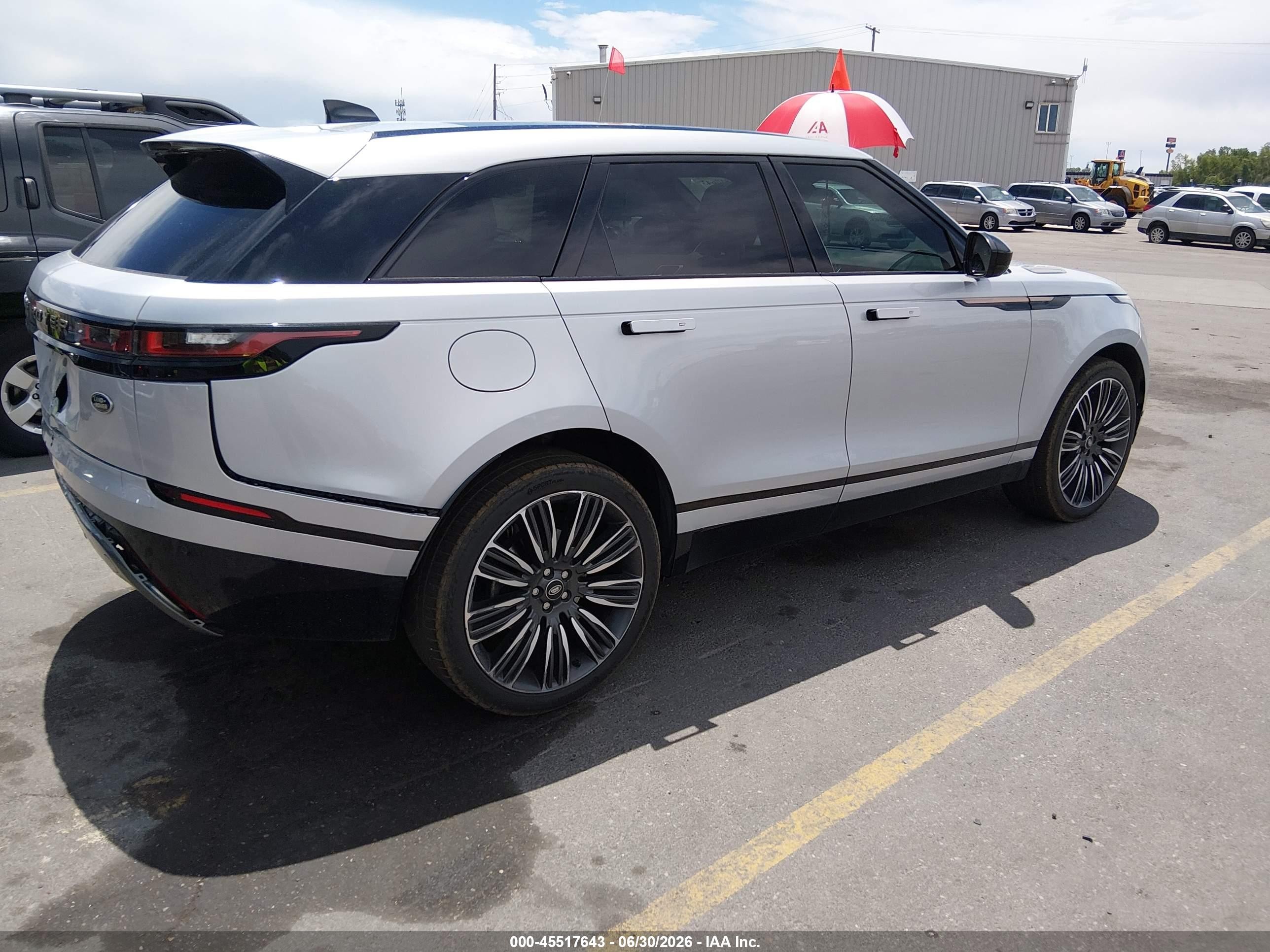2023 Land Rover Range Rover Velar VIN SALYT2EU5PA360248 IAAI salvage auction — Rear End, Salvage (Idaho), sold $19,650 on 2026-08-20 (photo 4)