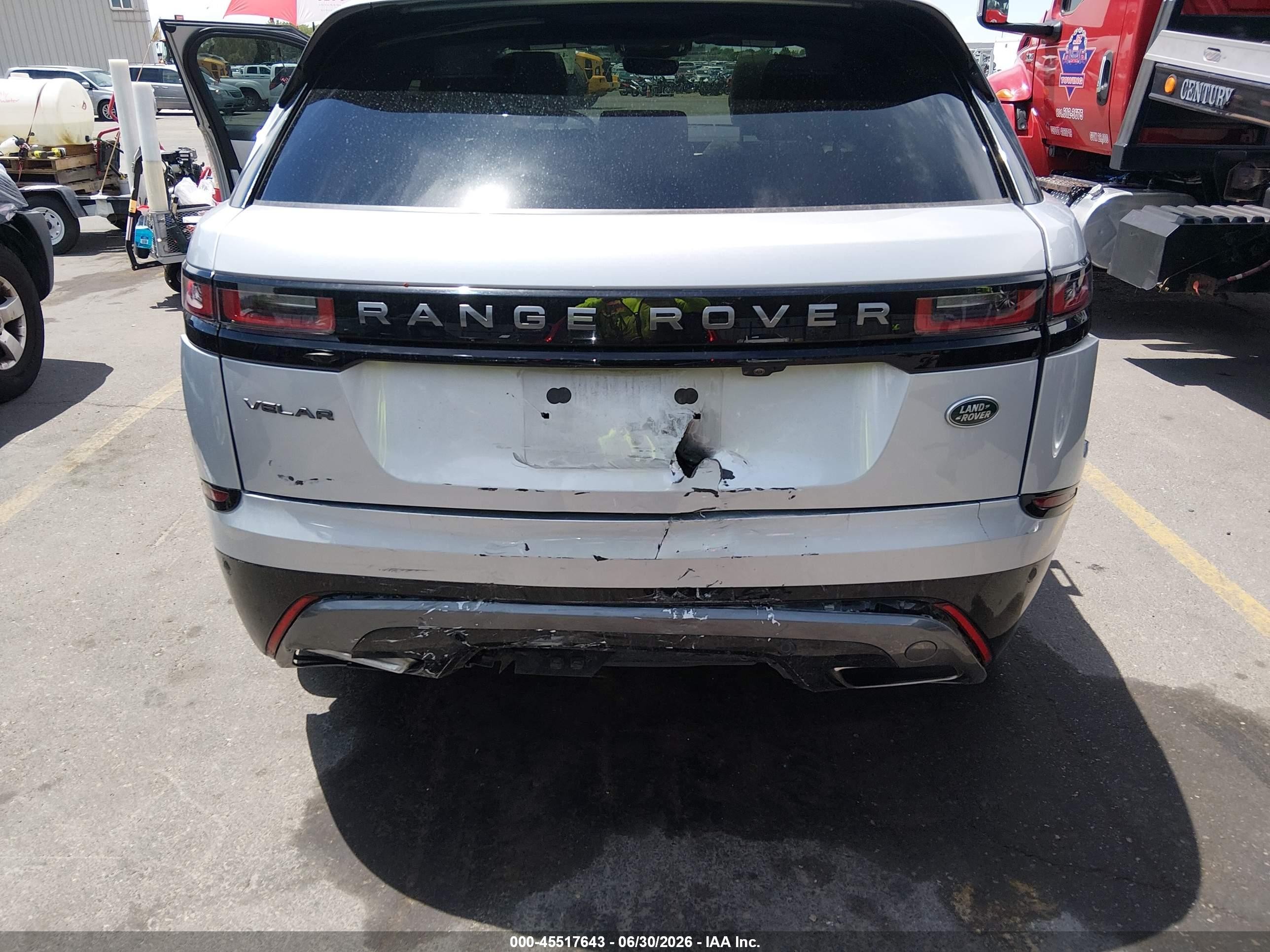 2023 Land Rover Range Rover Velar VIN SALYT2EU5PA360248 IAAI salvage auction — Rear End, Salvage (Idaho), sold $19,650 on 2026-08-20 (photo 6)