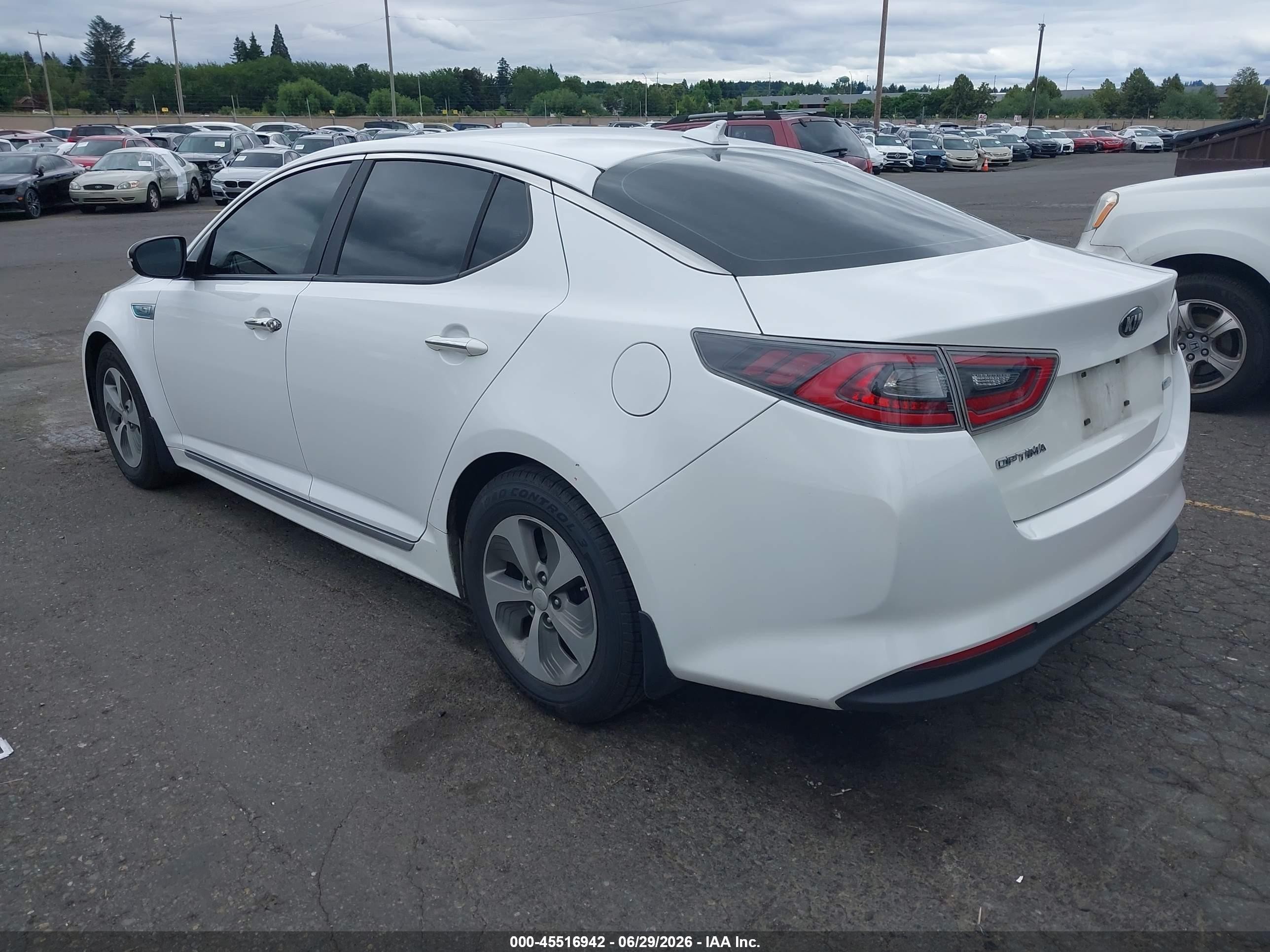 2014 Kia Optima Hybrid VIN KNAGM4AD8E5073927 IAAI salvage auction — Normal Wear, Clear-Dealer Only (Washington), sold $625 on 2026-07-09 (photo 3)